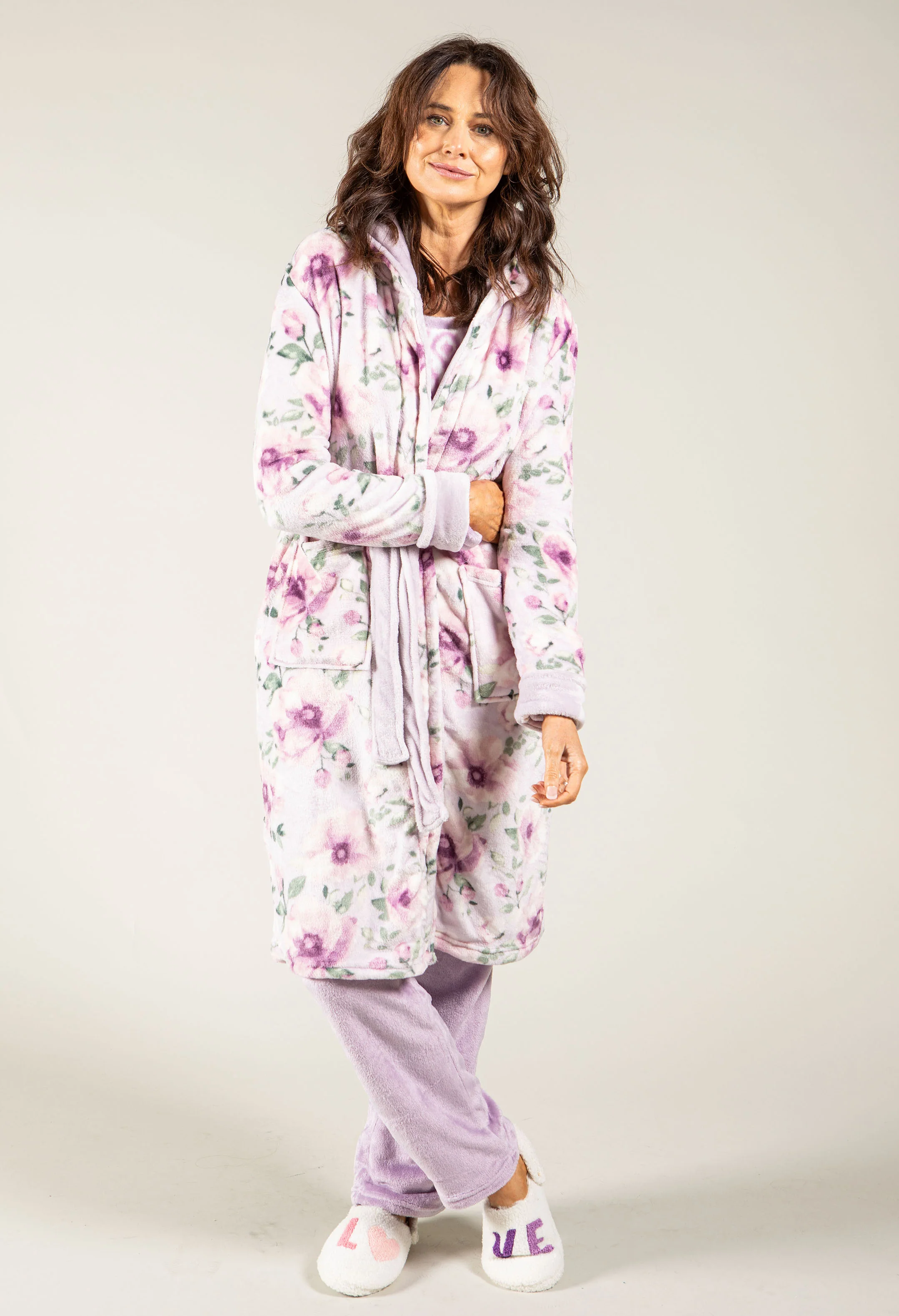 Luxury Hooded Dressing Gown - Image 3