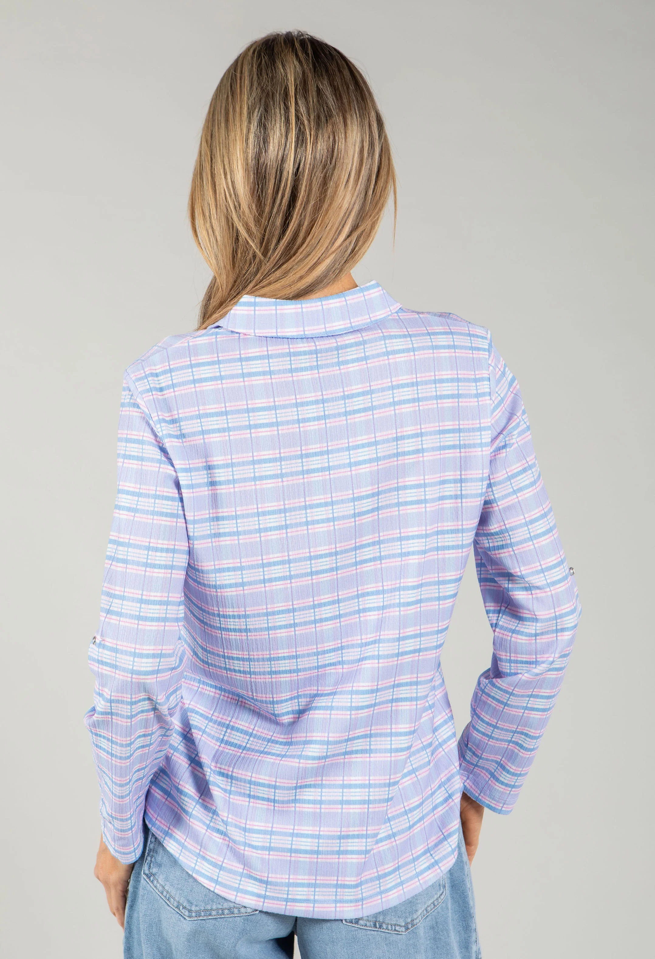 Mado Soft Check Blouse - Image 6