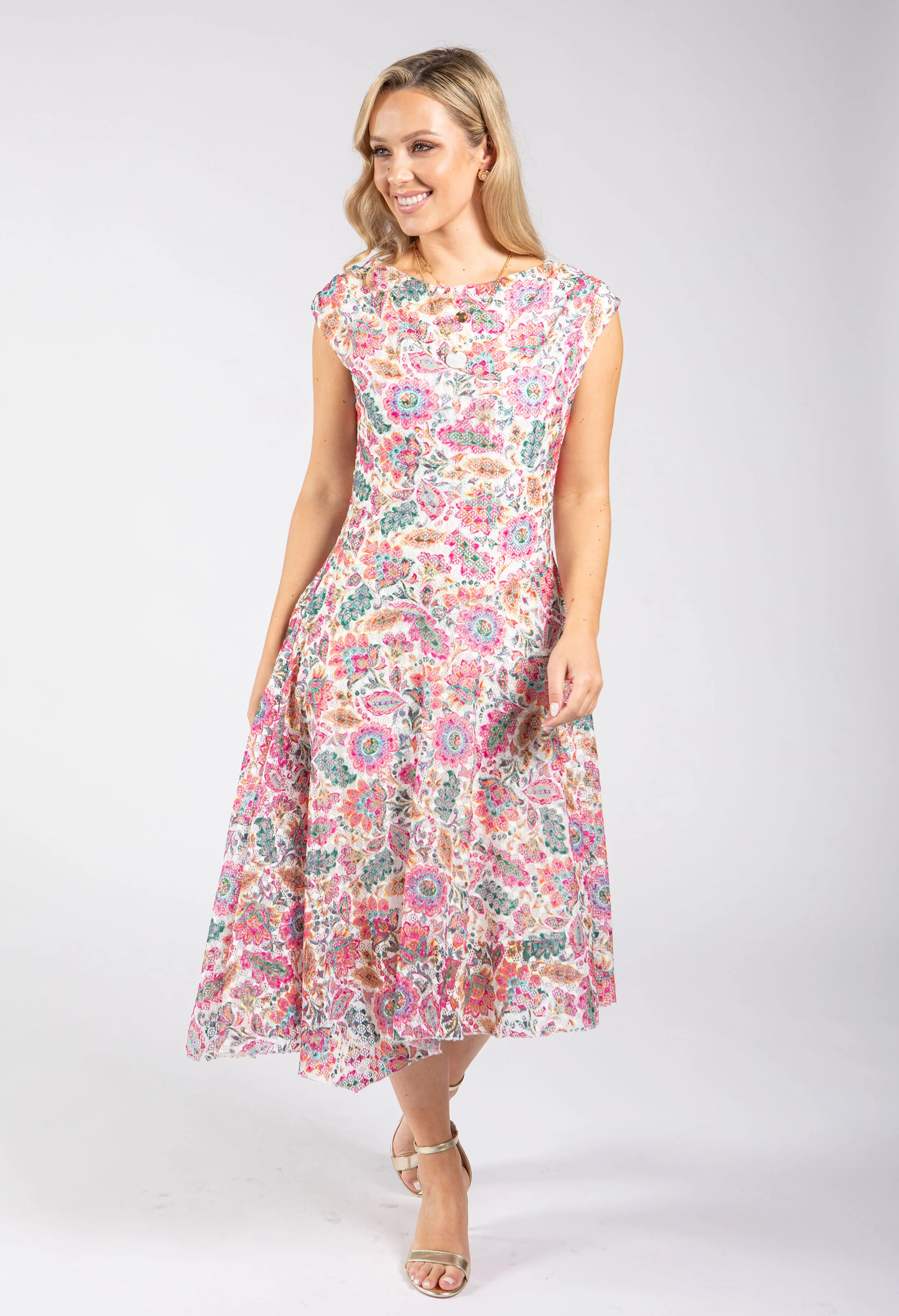 Marbella Floral Midi Dress - Image 3