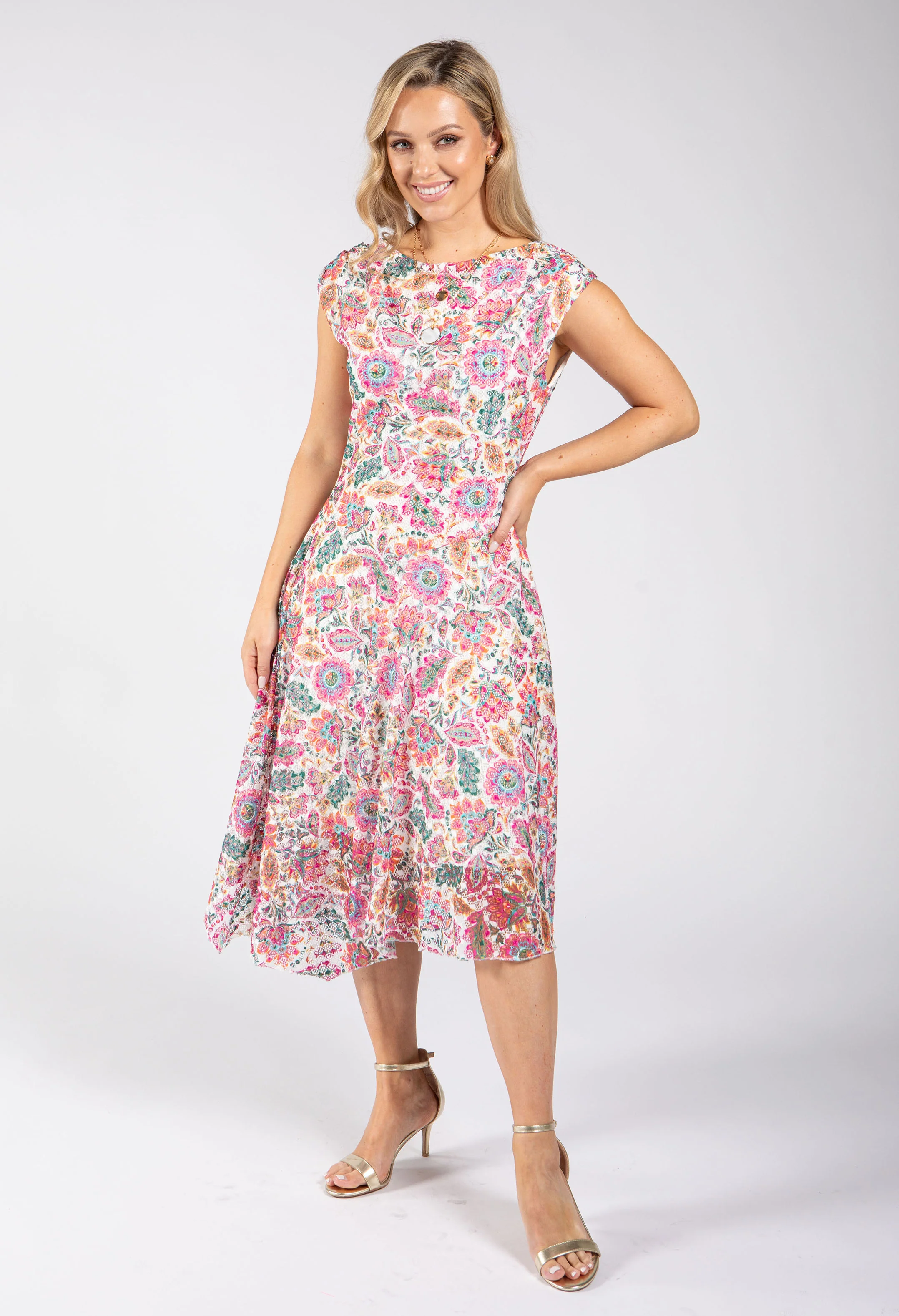 Marbella Floral Midi Dress - Image 4