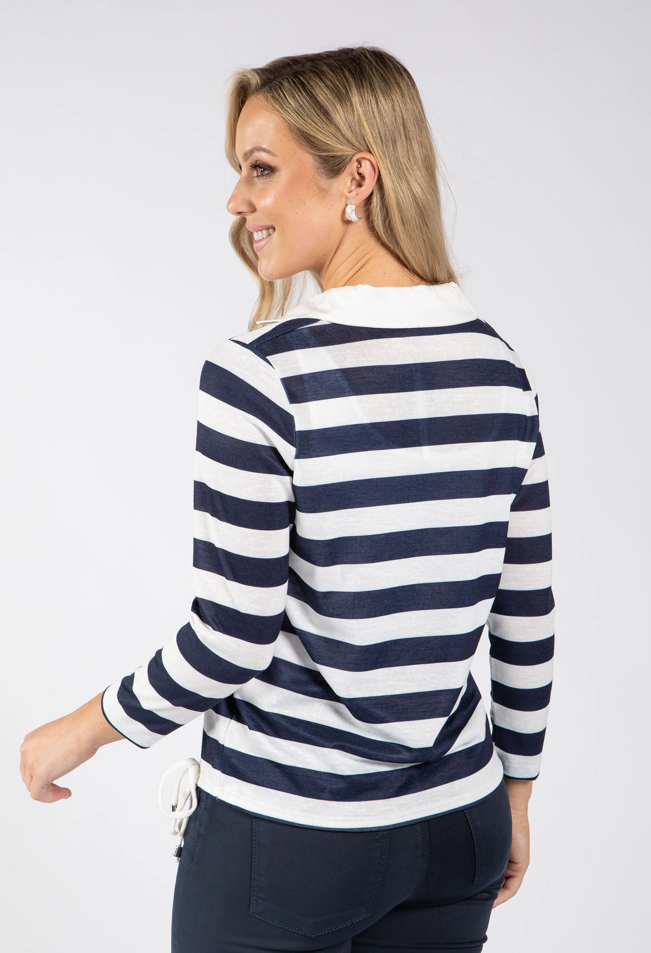 Marin Striped Fine Knit Top - Image 5