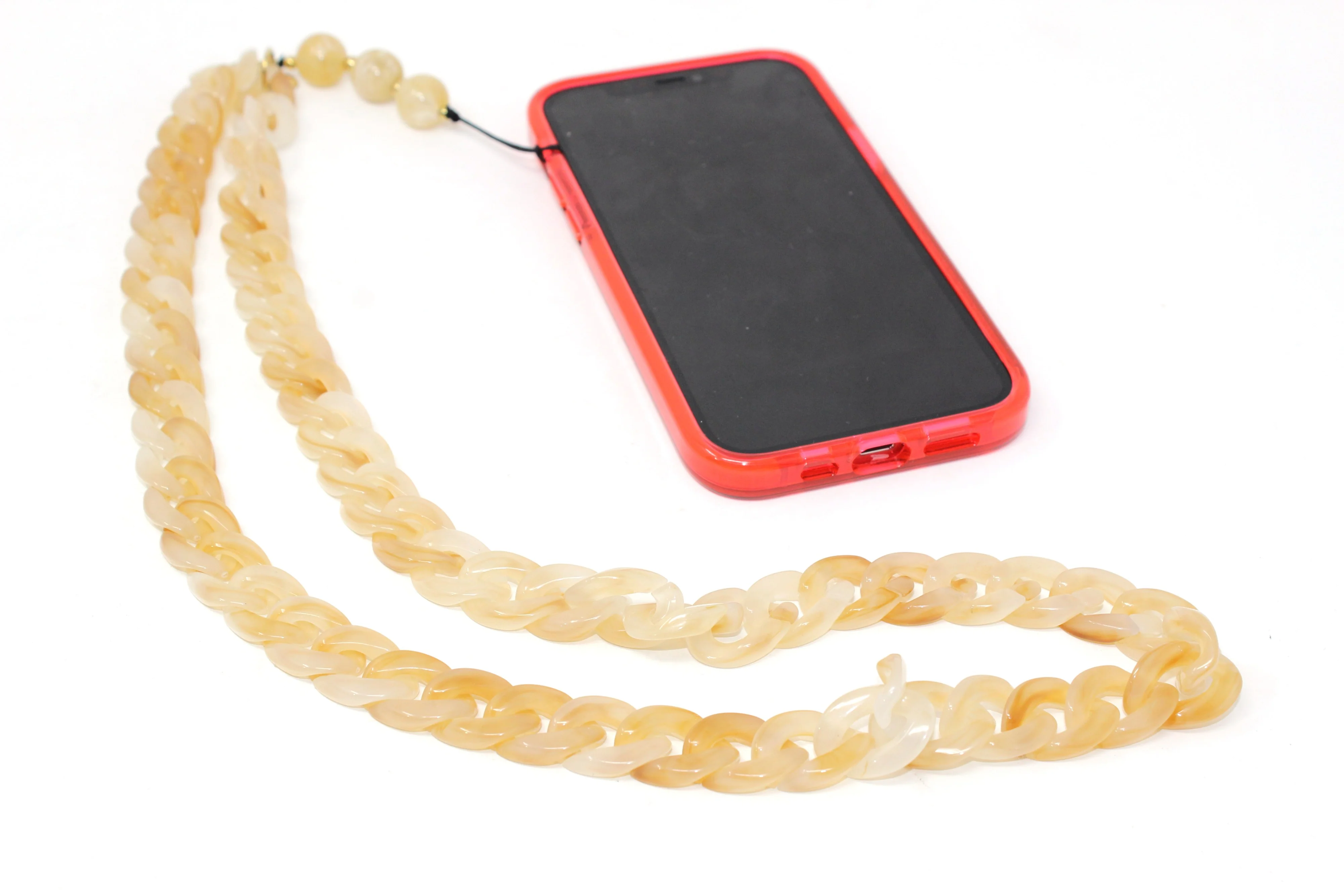 Maxi Marble Effect Chain Phone Charm - Image 2