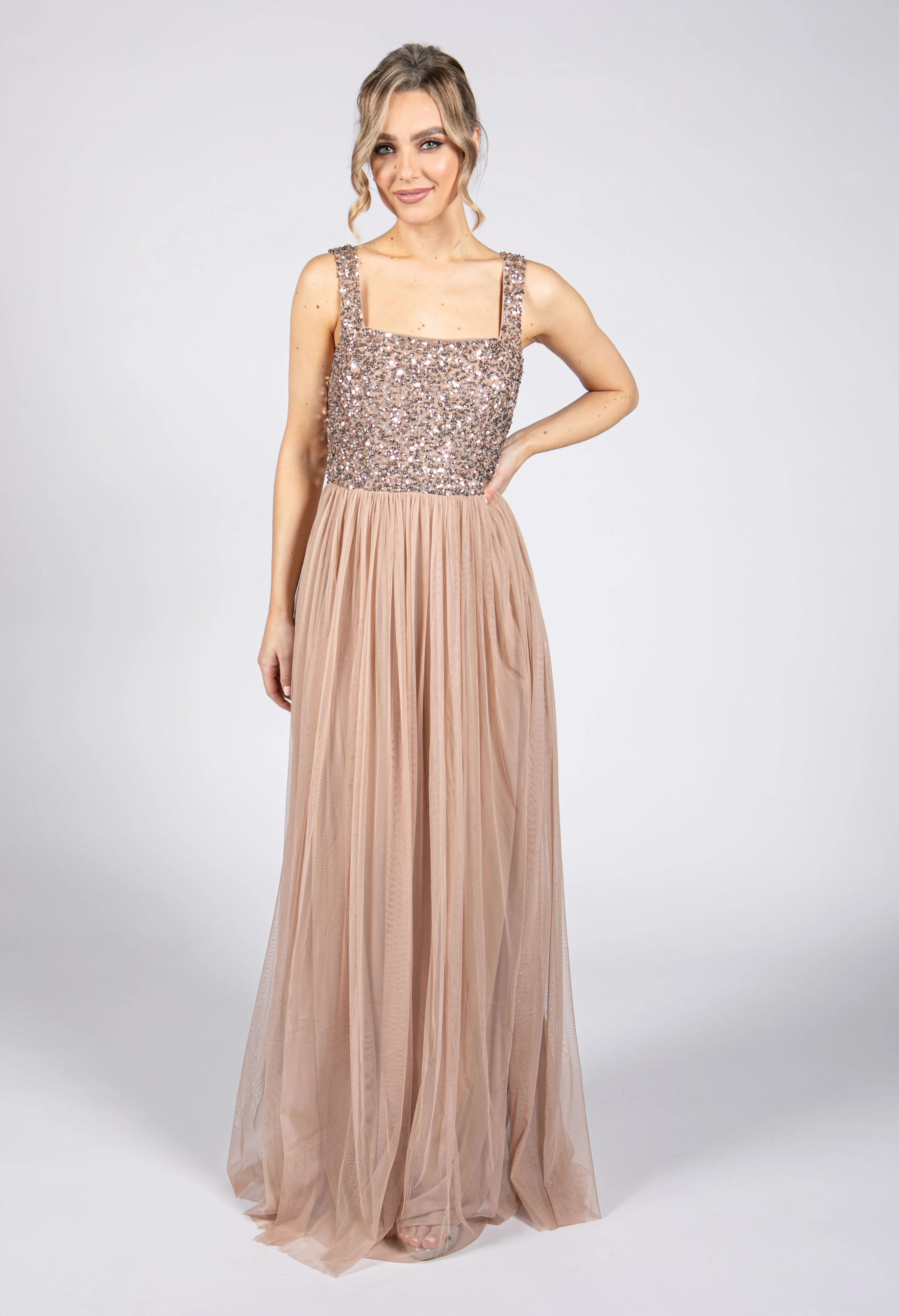 Strappy Sequin Detail Dress - Image 2