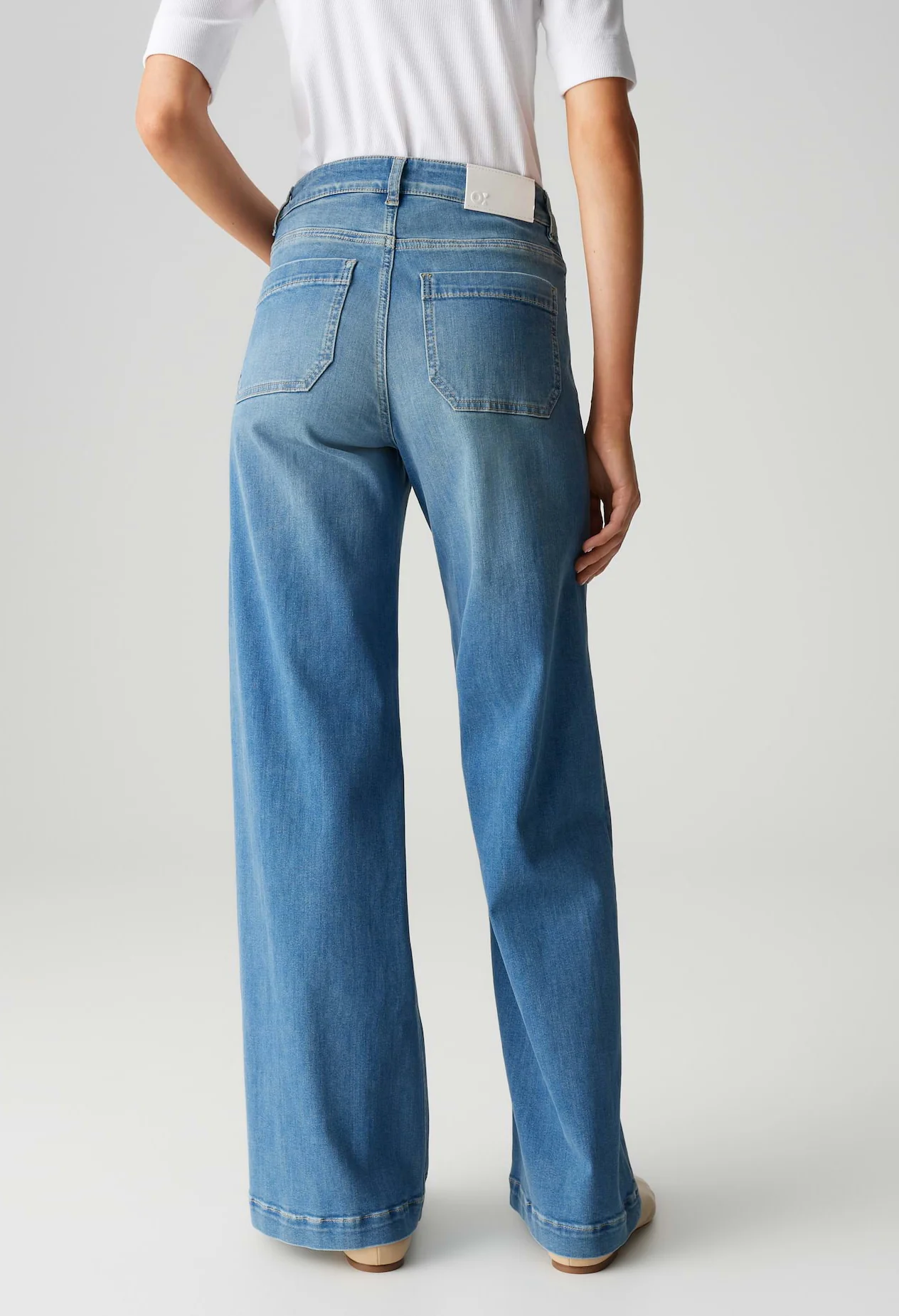 Melly Groove Mid Rise Palazzo Jeans - Image 2