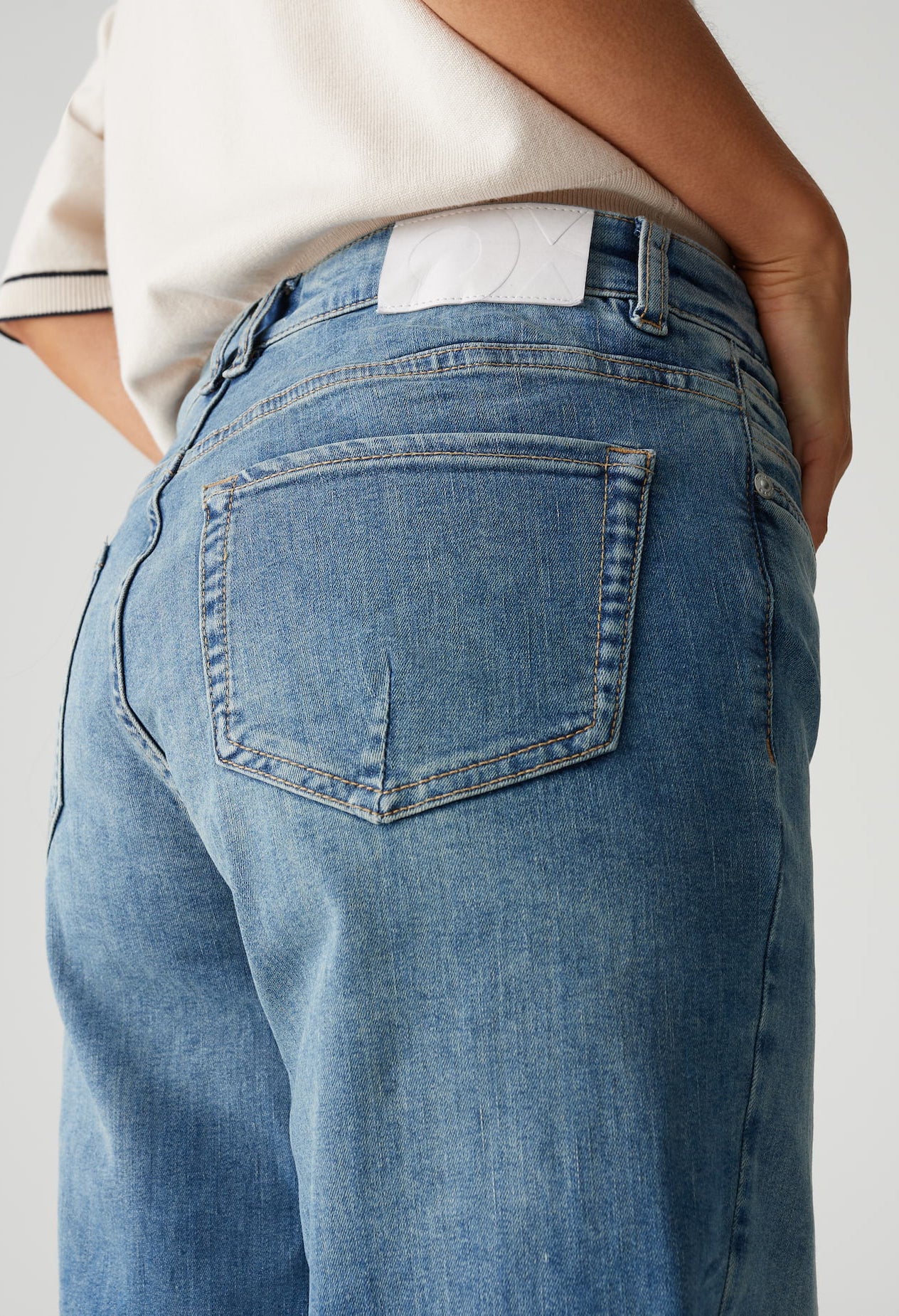 Melly Modern Mid Rise Wide Leg Jeans - Image 5