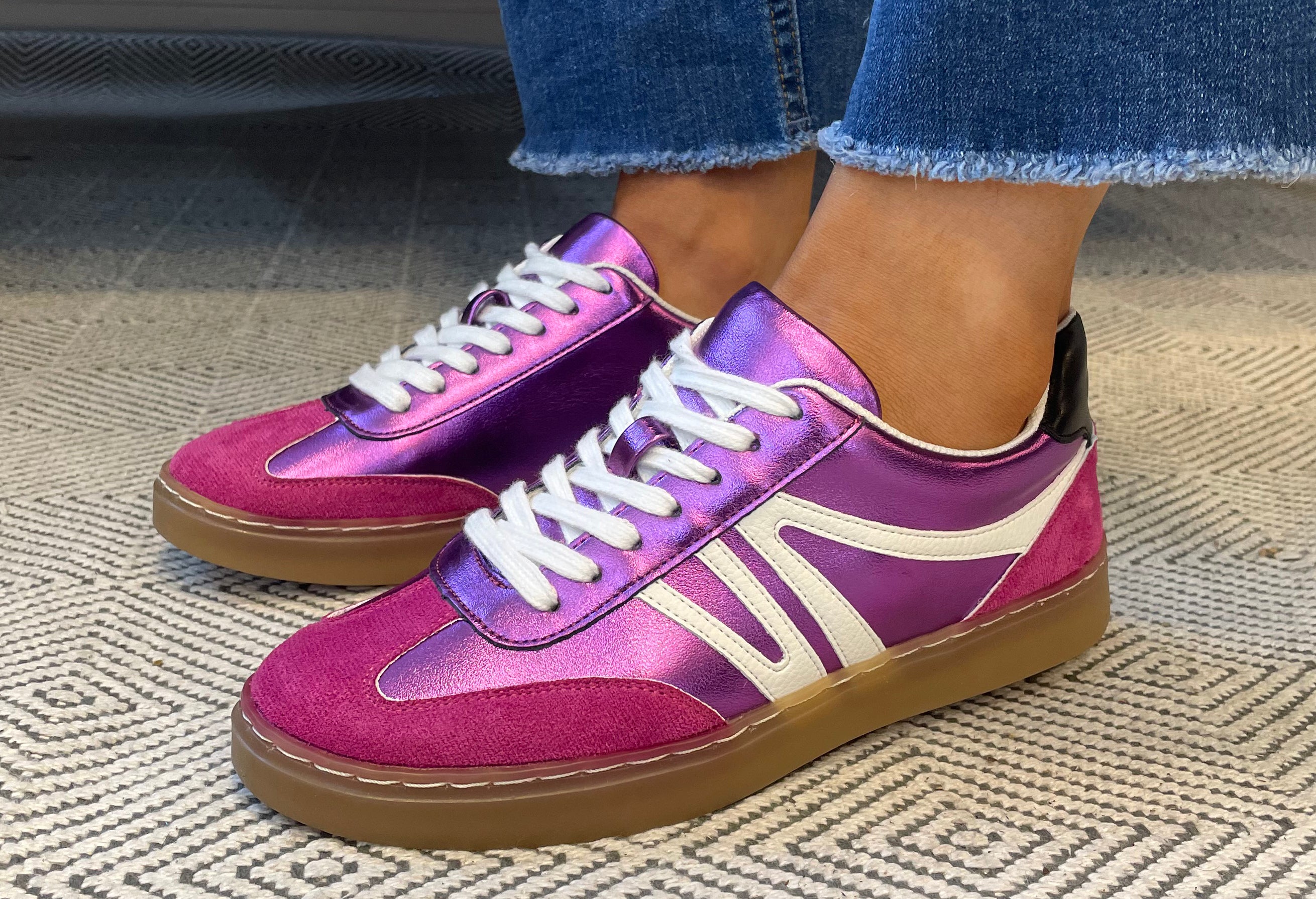 Metallic and Shine Trainers - Image 6