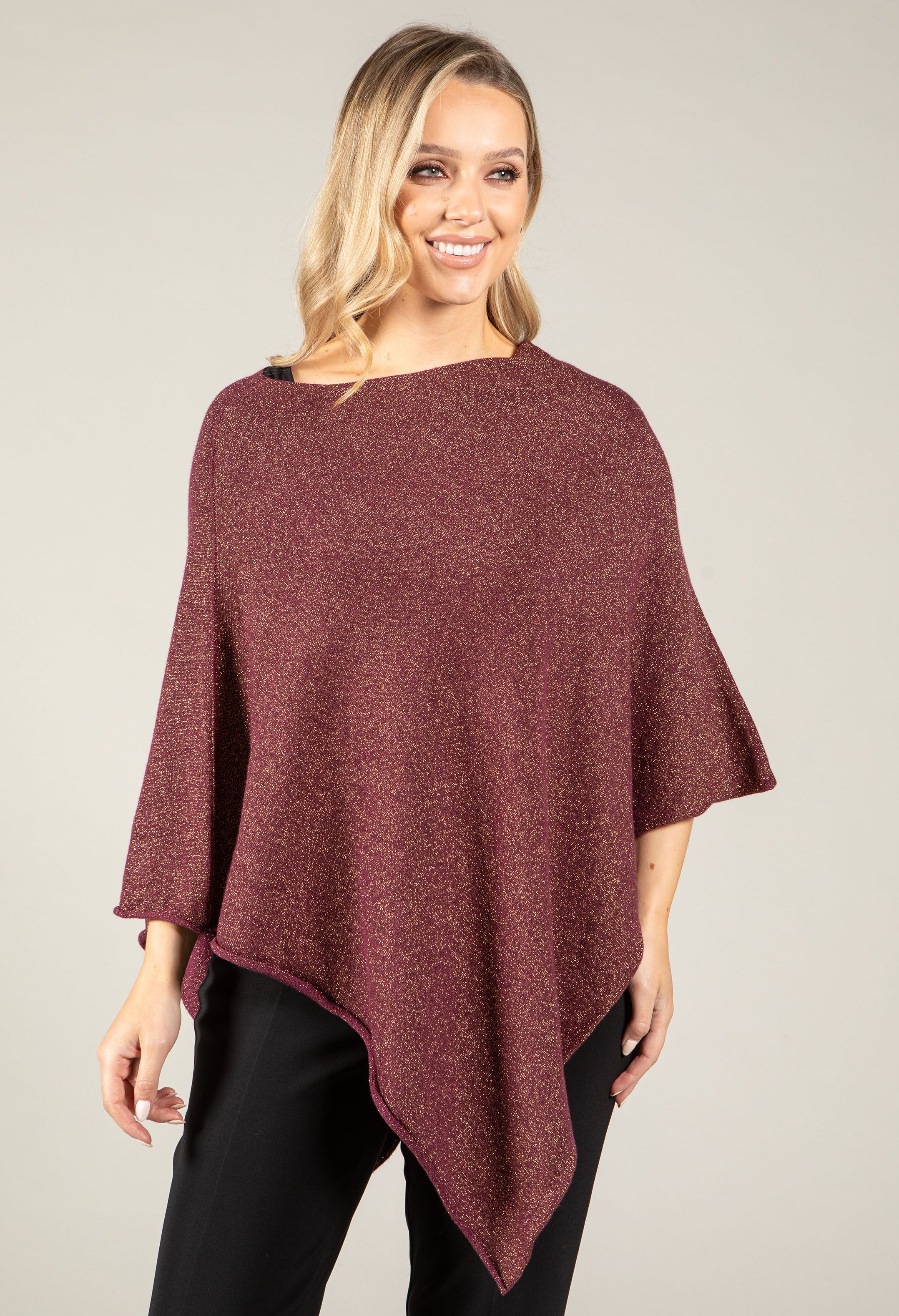 Metallic Knit Cape - Image 11