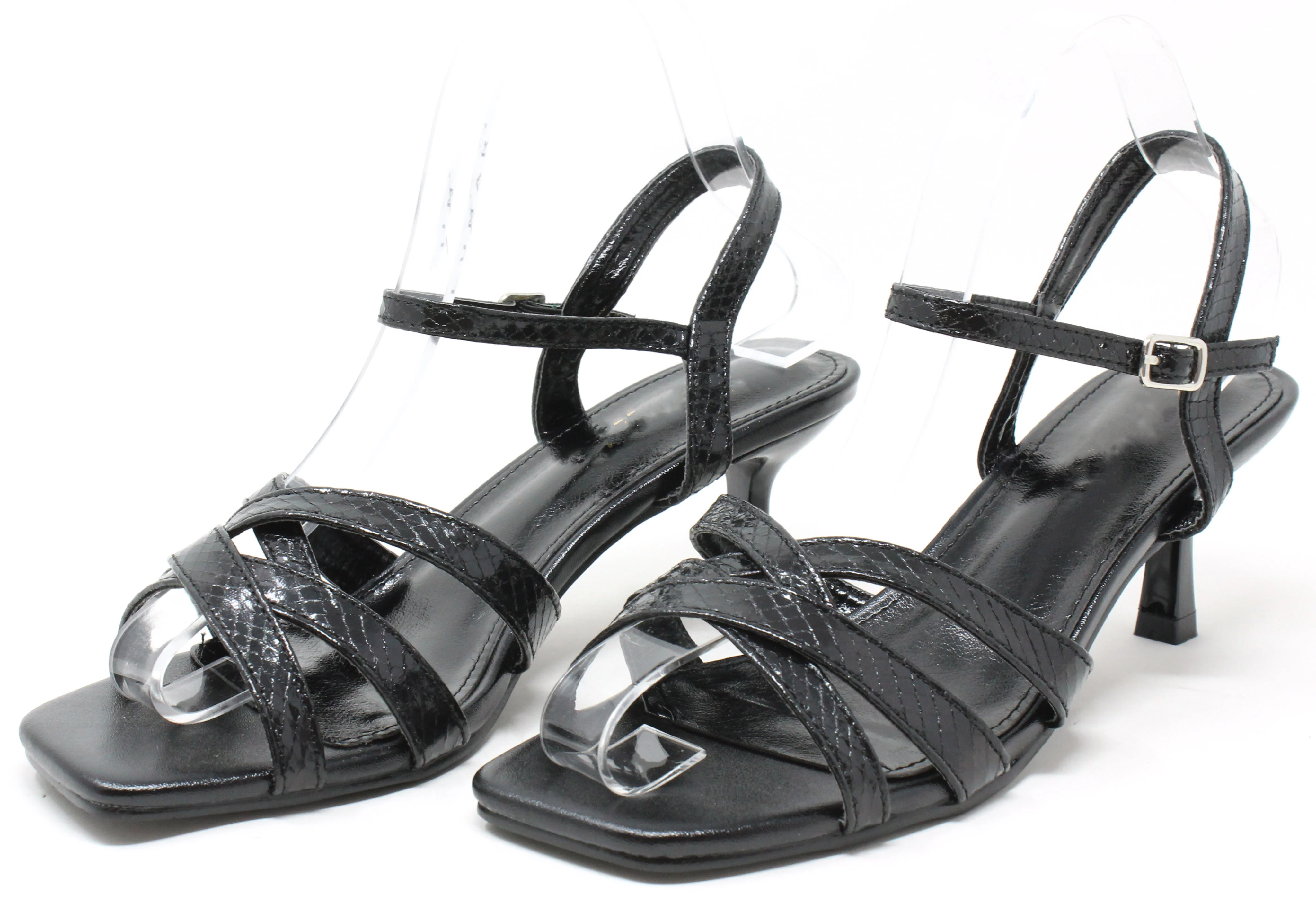 Metallic Snake Design Heel - Image 4