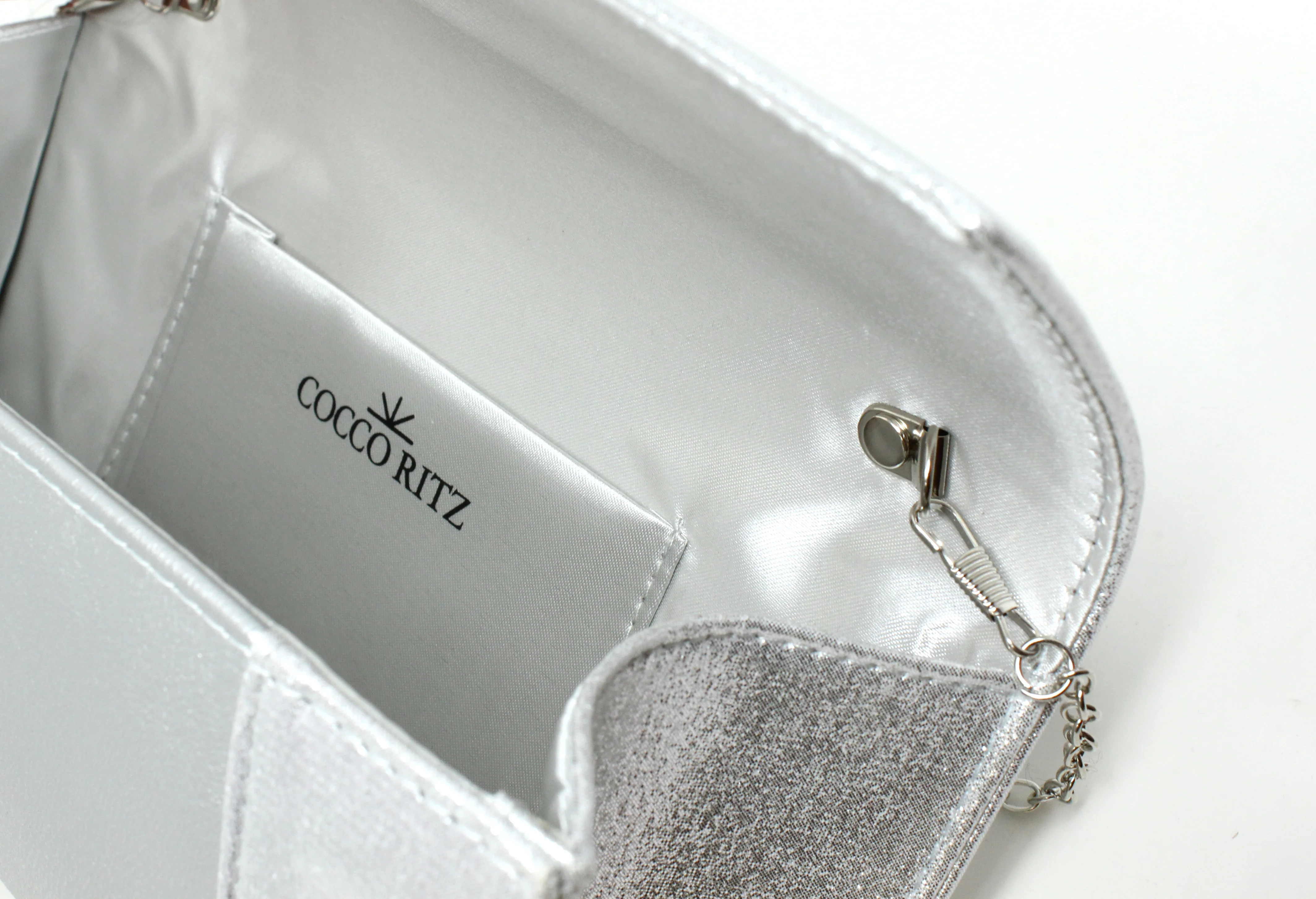 Metallic Wrap Clutch Bag - Image 12