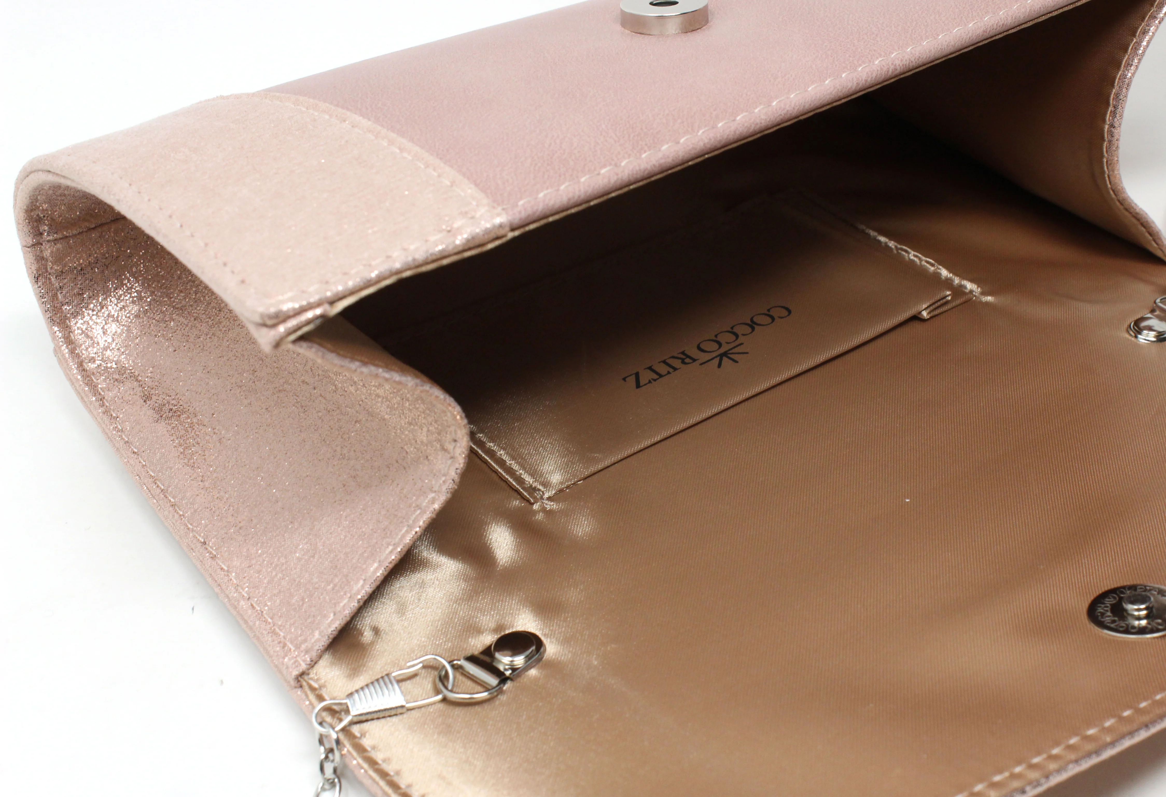 Metallic Wrap Clutch Bag - Image 4