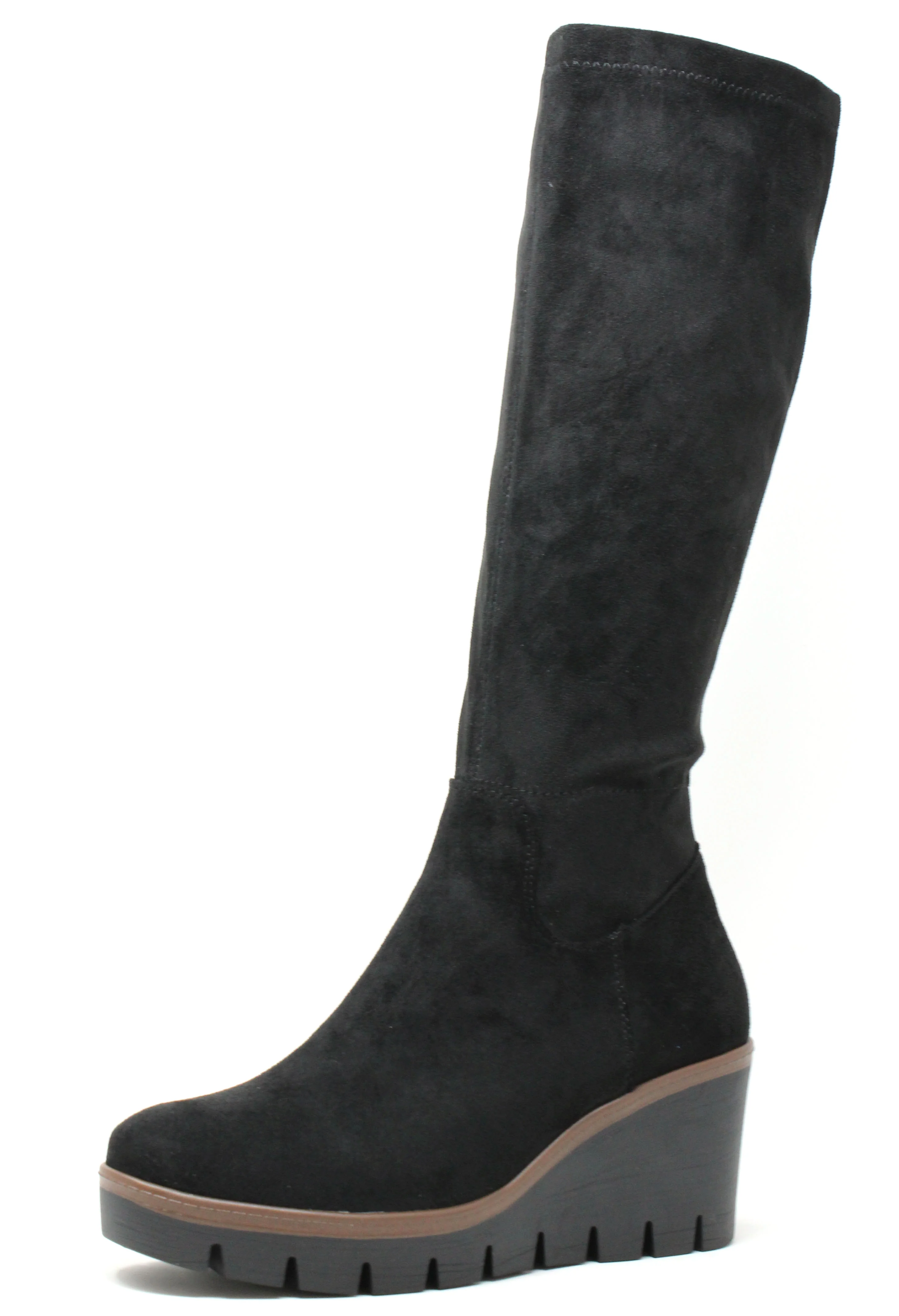 Microfibre Wedged Long Boot