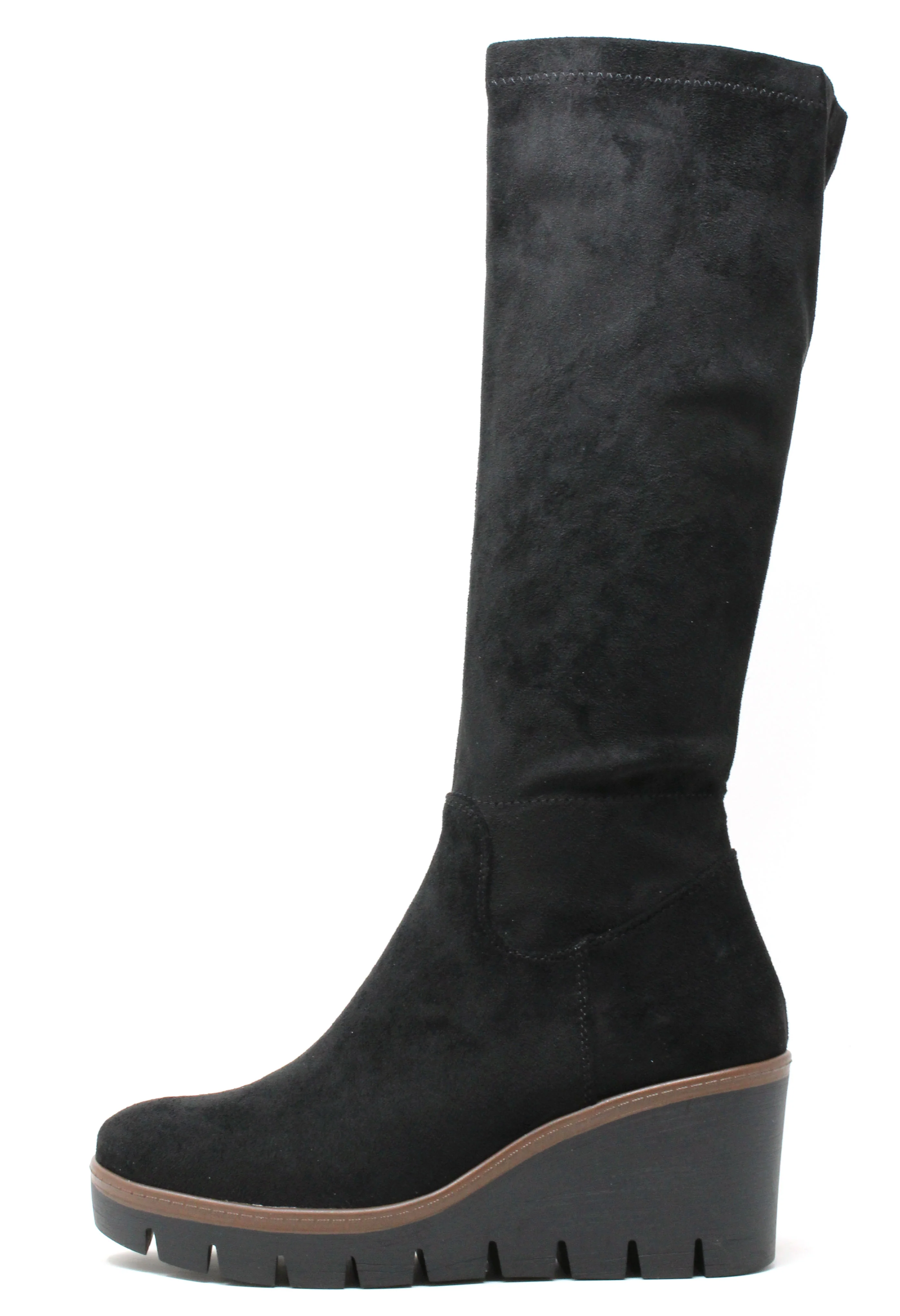 Microfibre Wedged Long Boot - Image 2