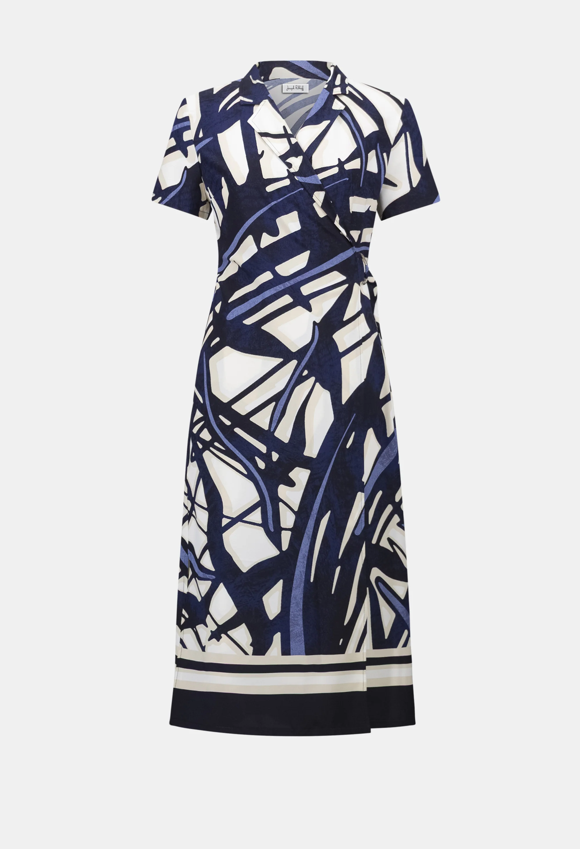 Midi Wrap Belted Dress - Image 5