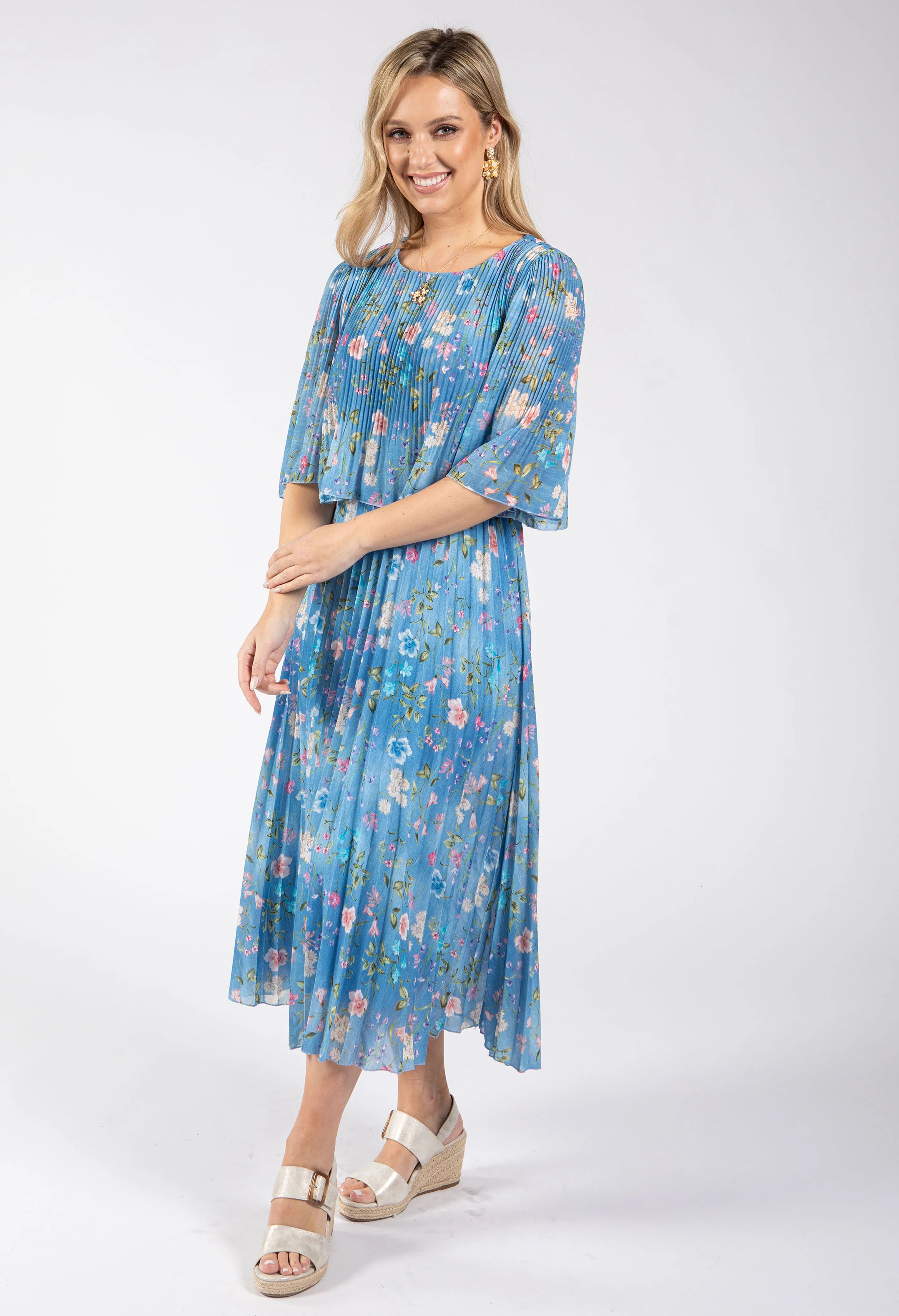 Mini Bloom Plisse Dress - Image 10