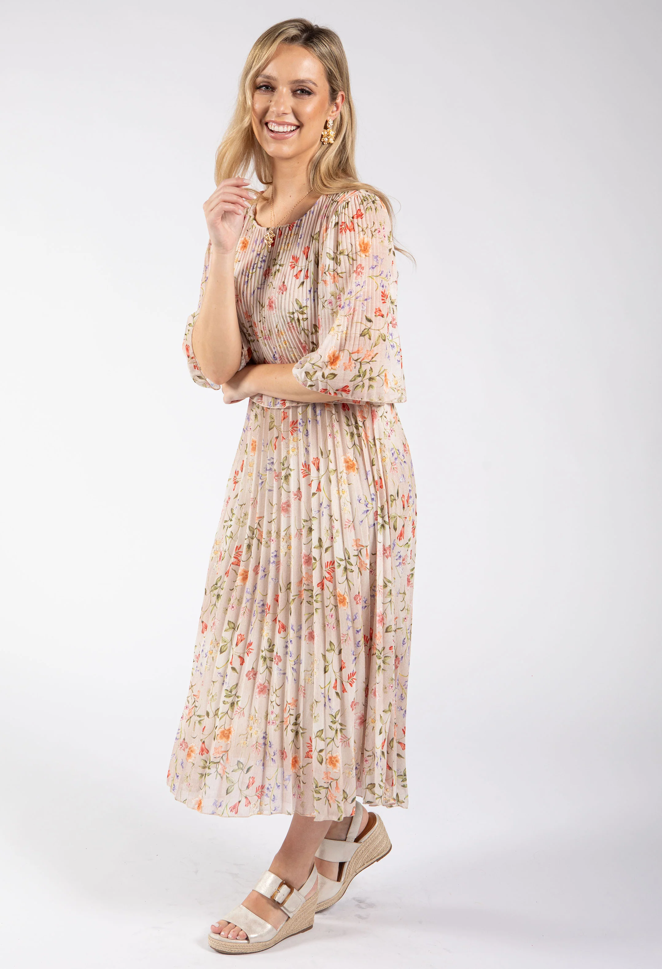 Mini Bloom Plisse Dress - Image 14