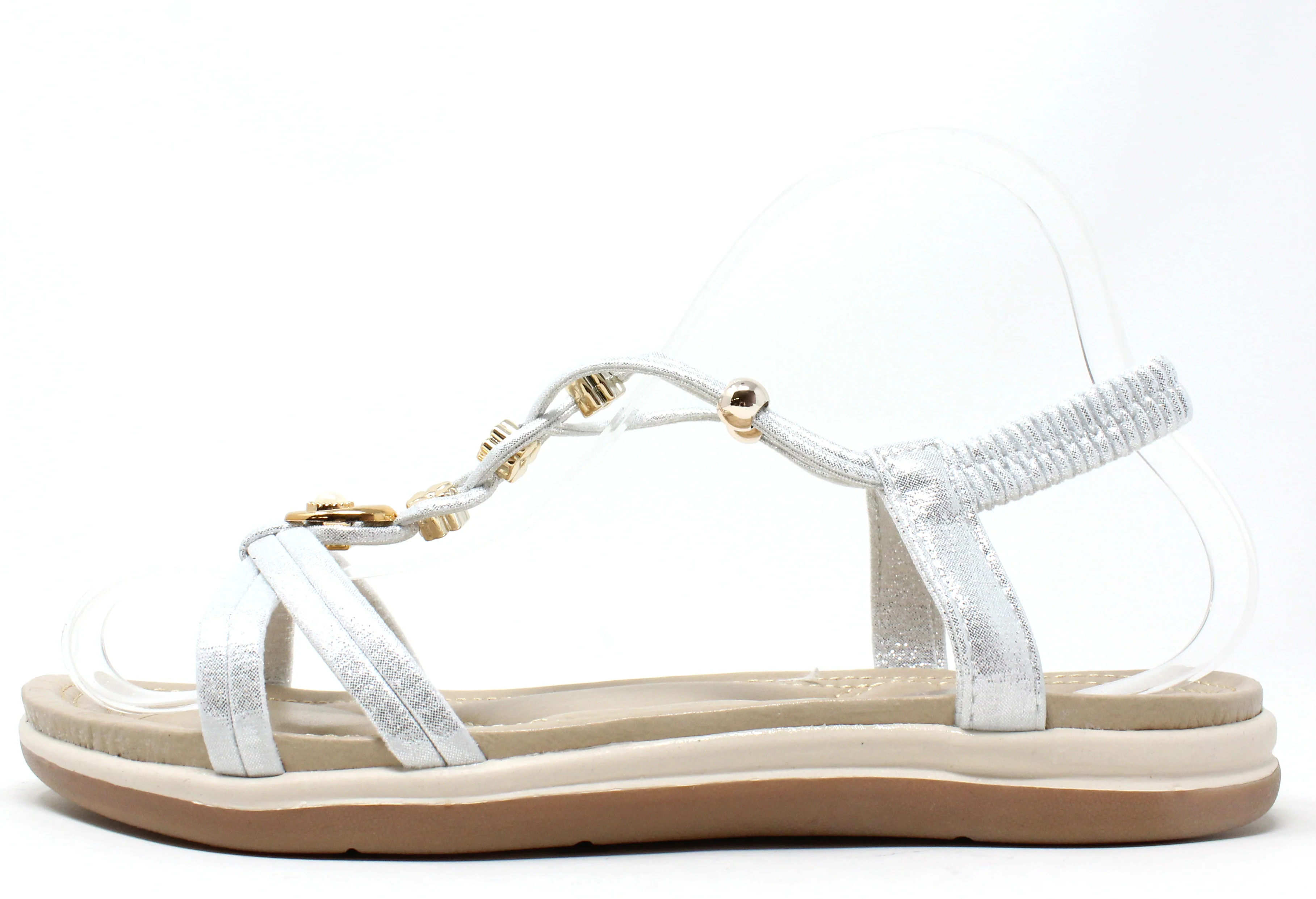 Mini Floral Beaded Sandal - Image 2