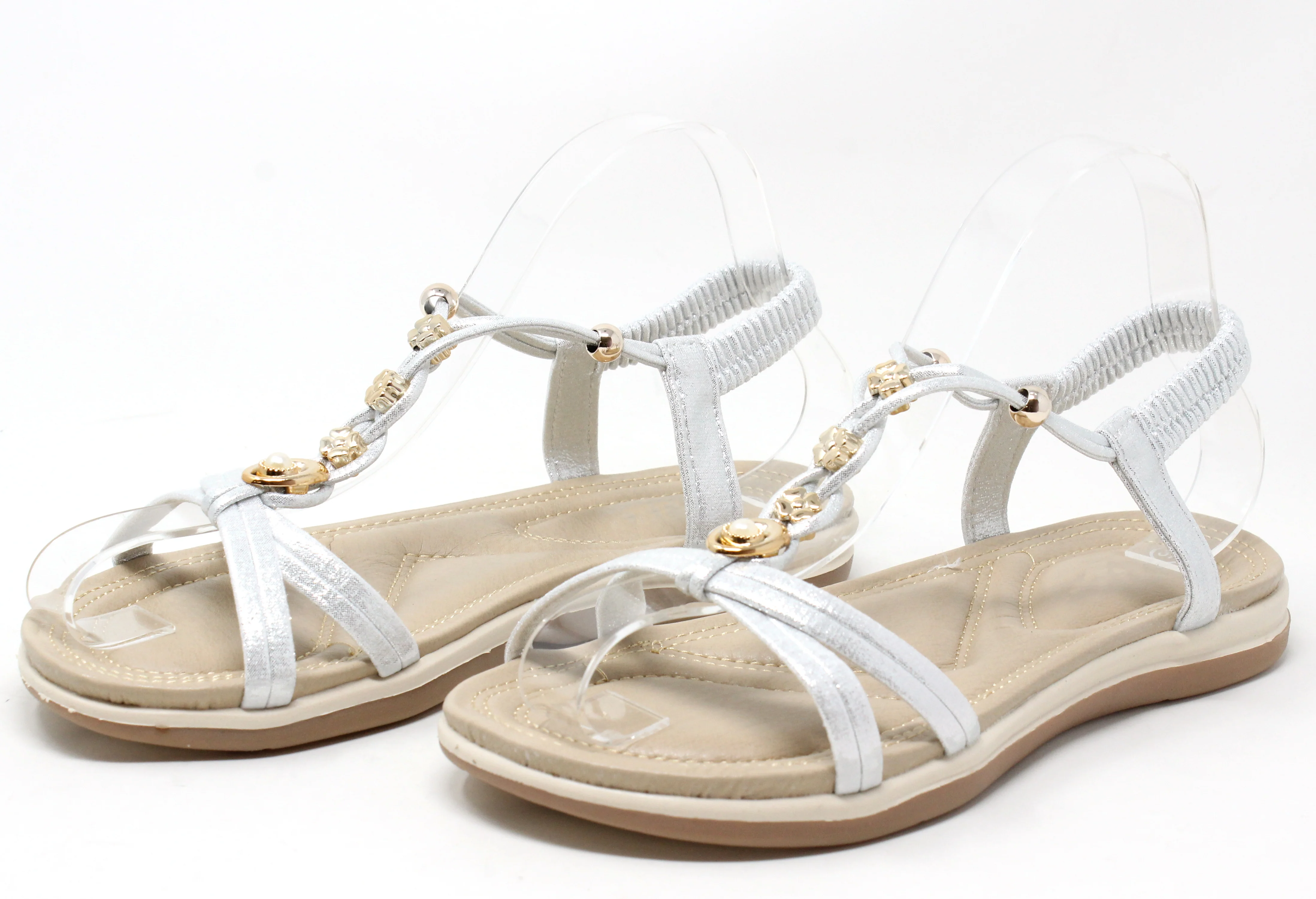 Mini Floral Beaded Sandal - Image 3