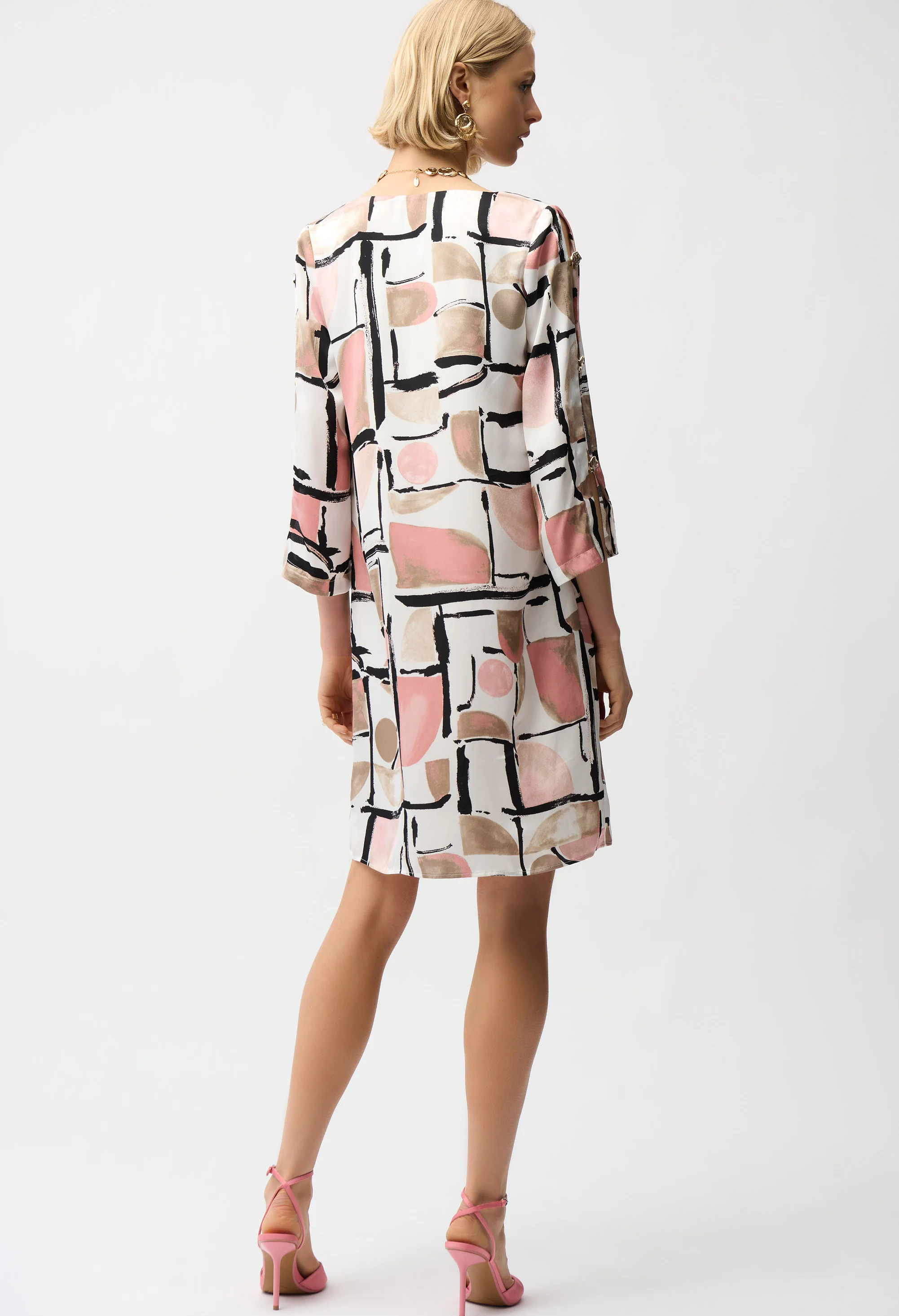 Mini Shift V-neck Dress - Image 2