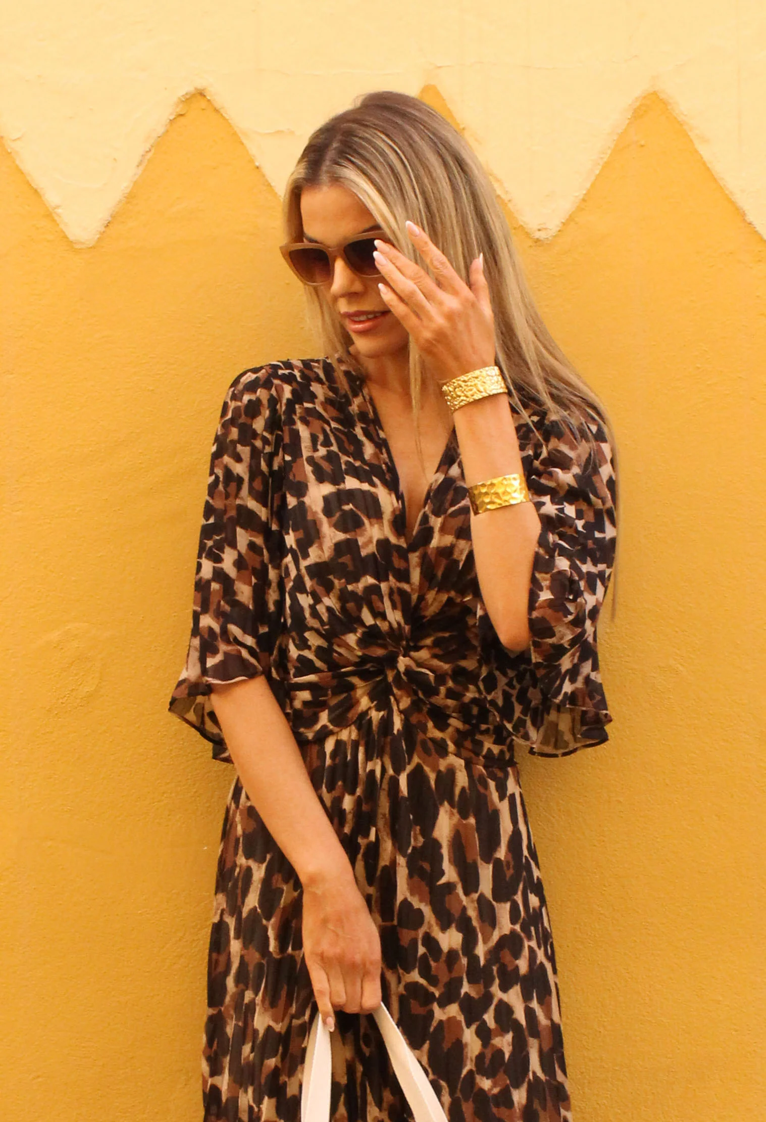 Mini Statement Gold Cuff - Image 3