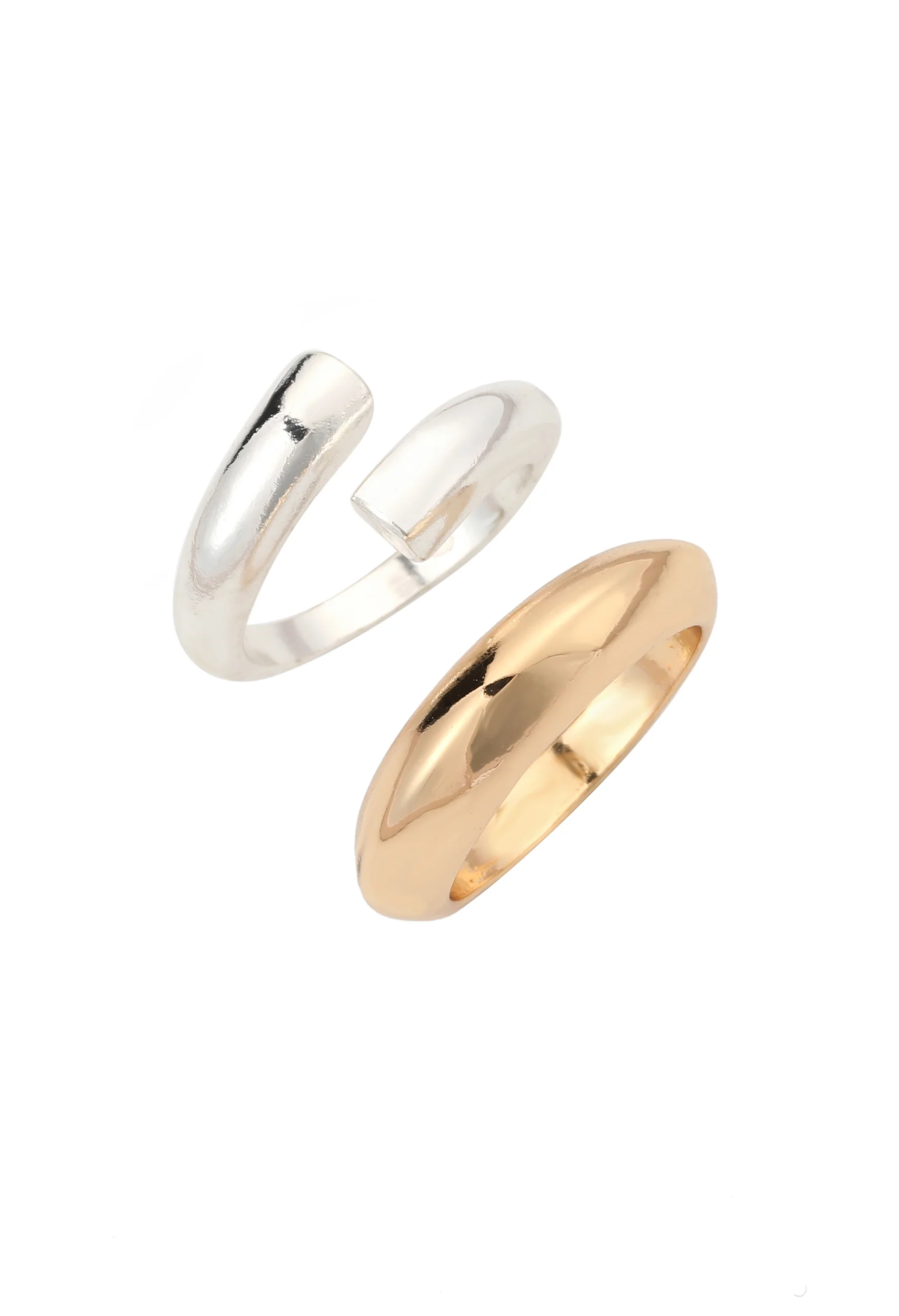 Mixed Metal Ring Set