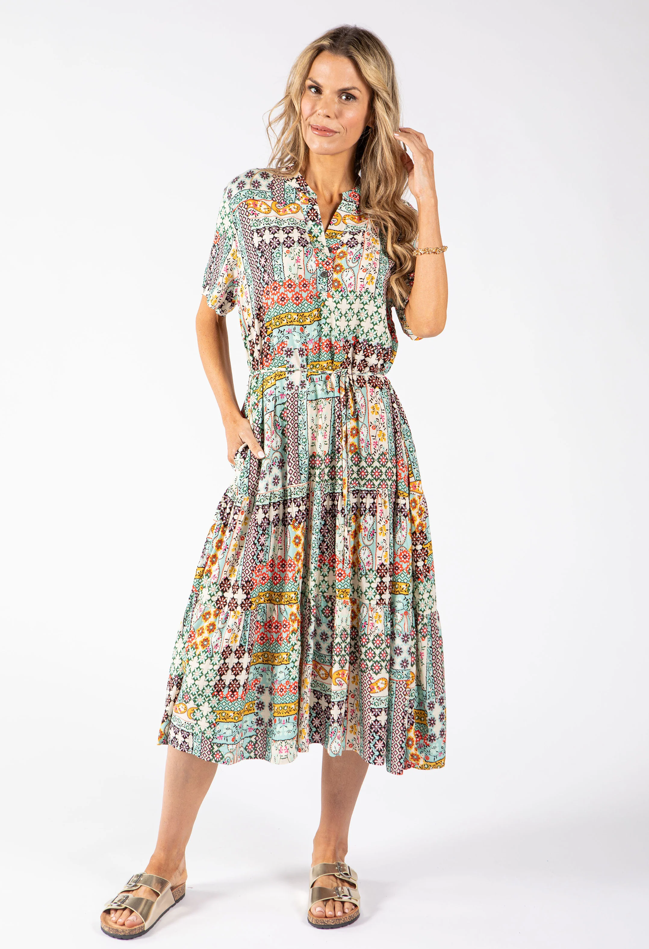 Mosaic Print Dress - Image 3
