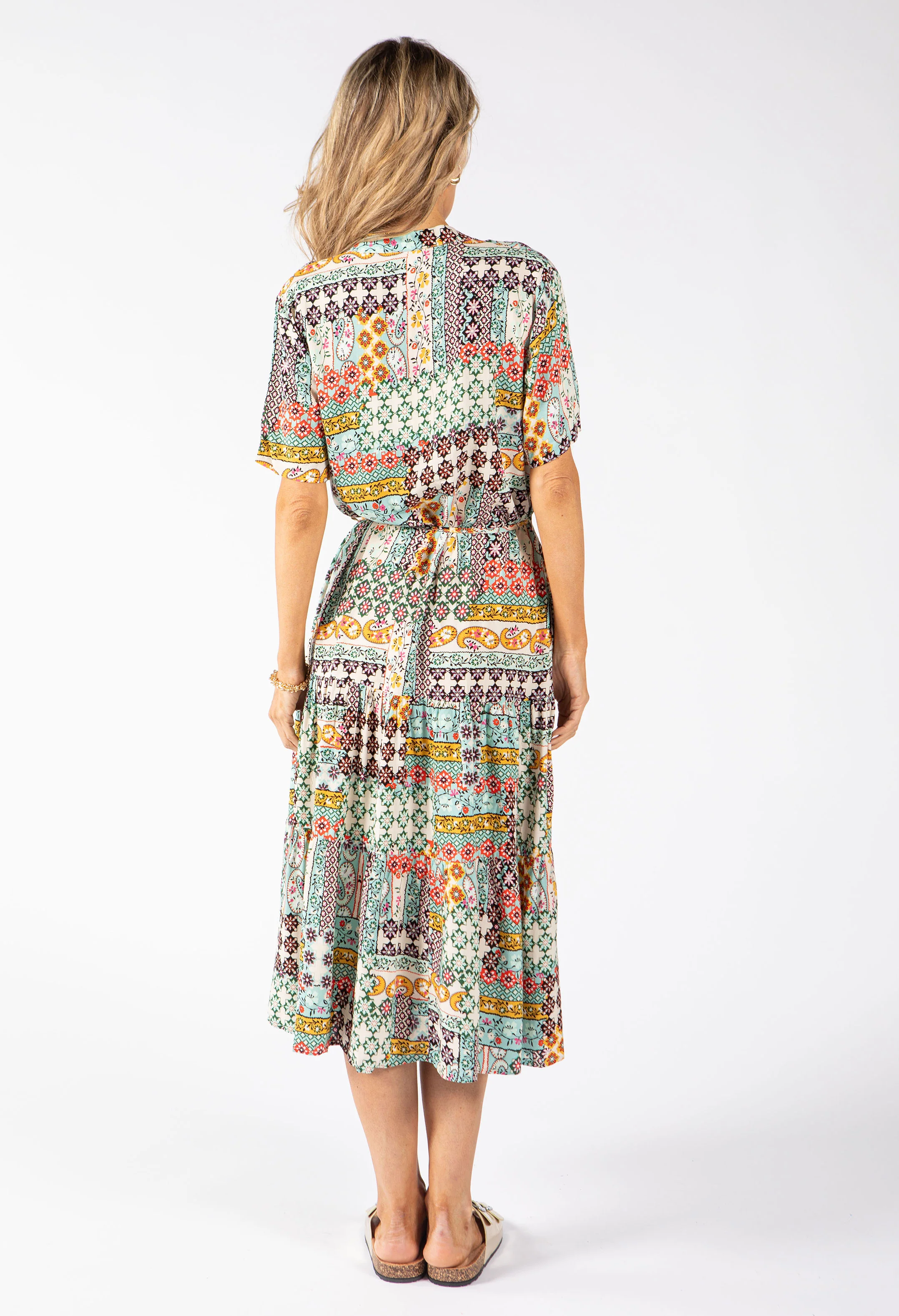 Mosaic Print Dress - Image 5
