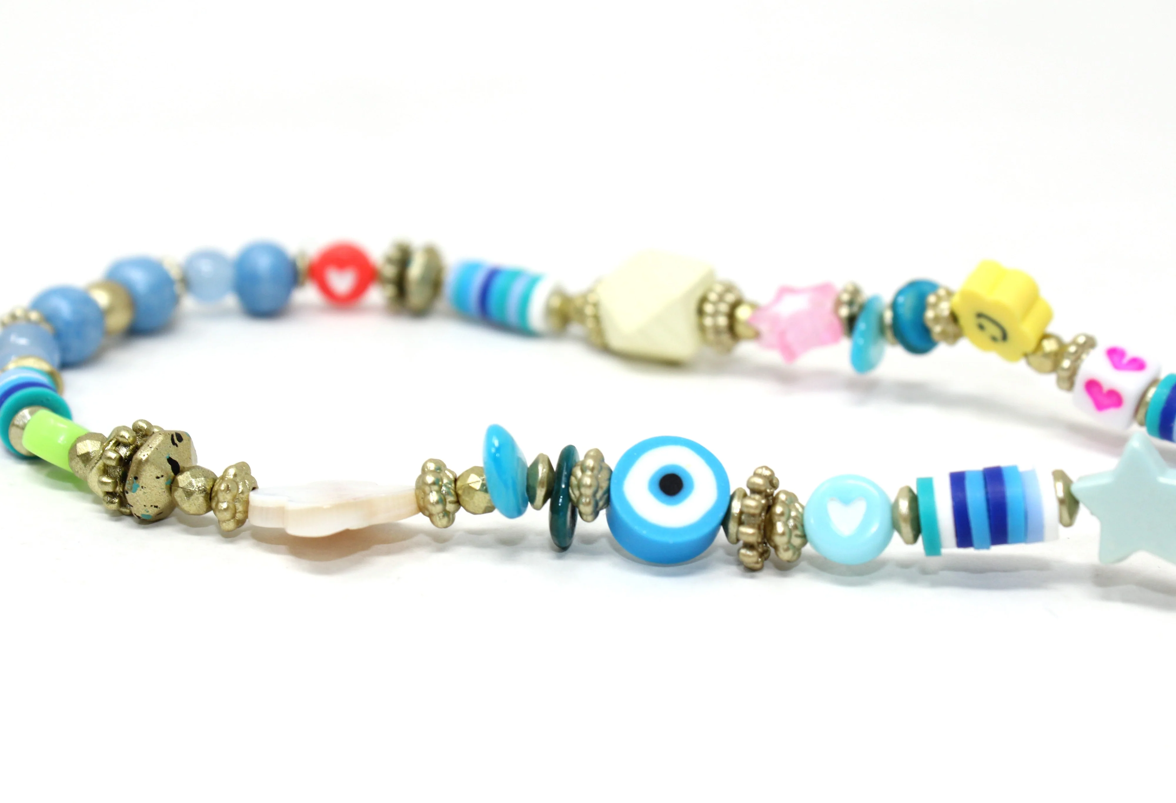 Multicoloured bead phone charm - Image 12