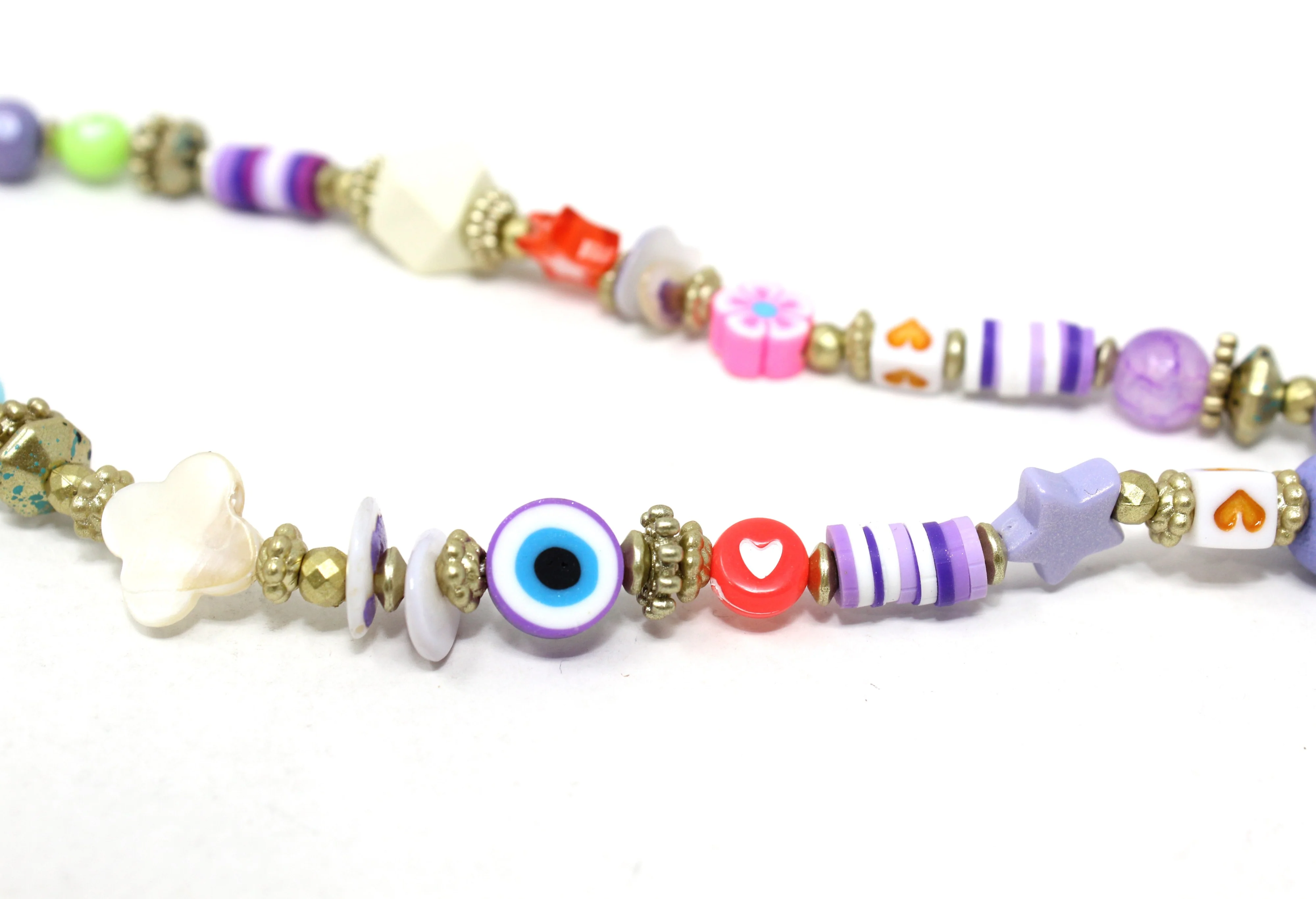 Multicoloured bead phone charm - Image 21