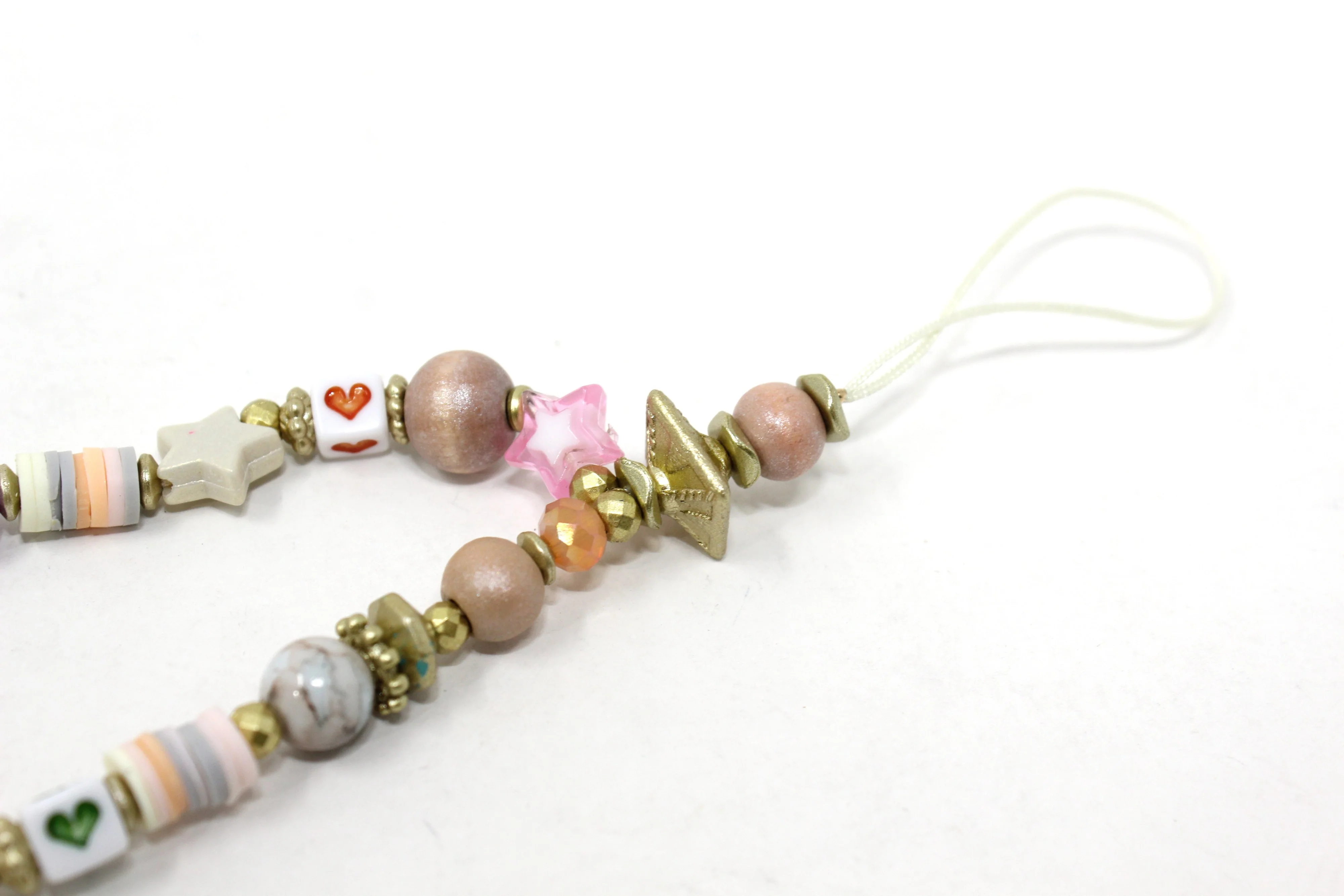 Multicoloured bead phone charm - Image 28