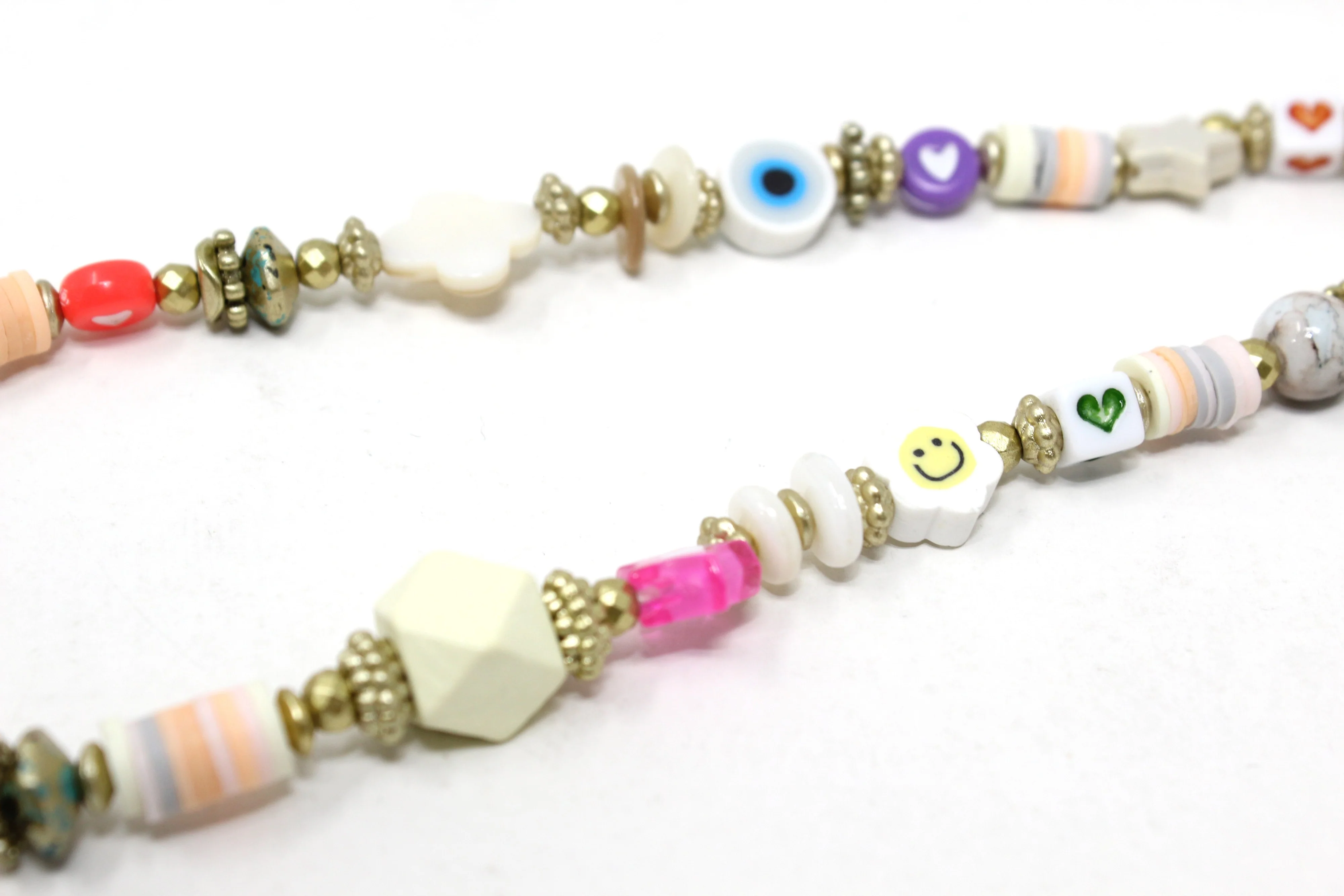 Multicoloured bead phone charm - Image 29