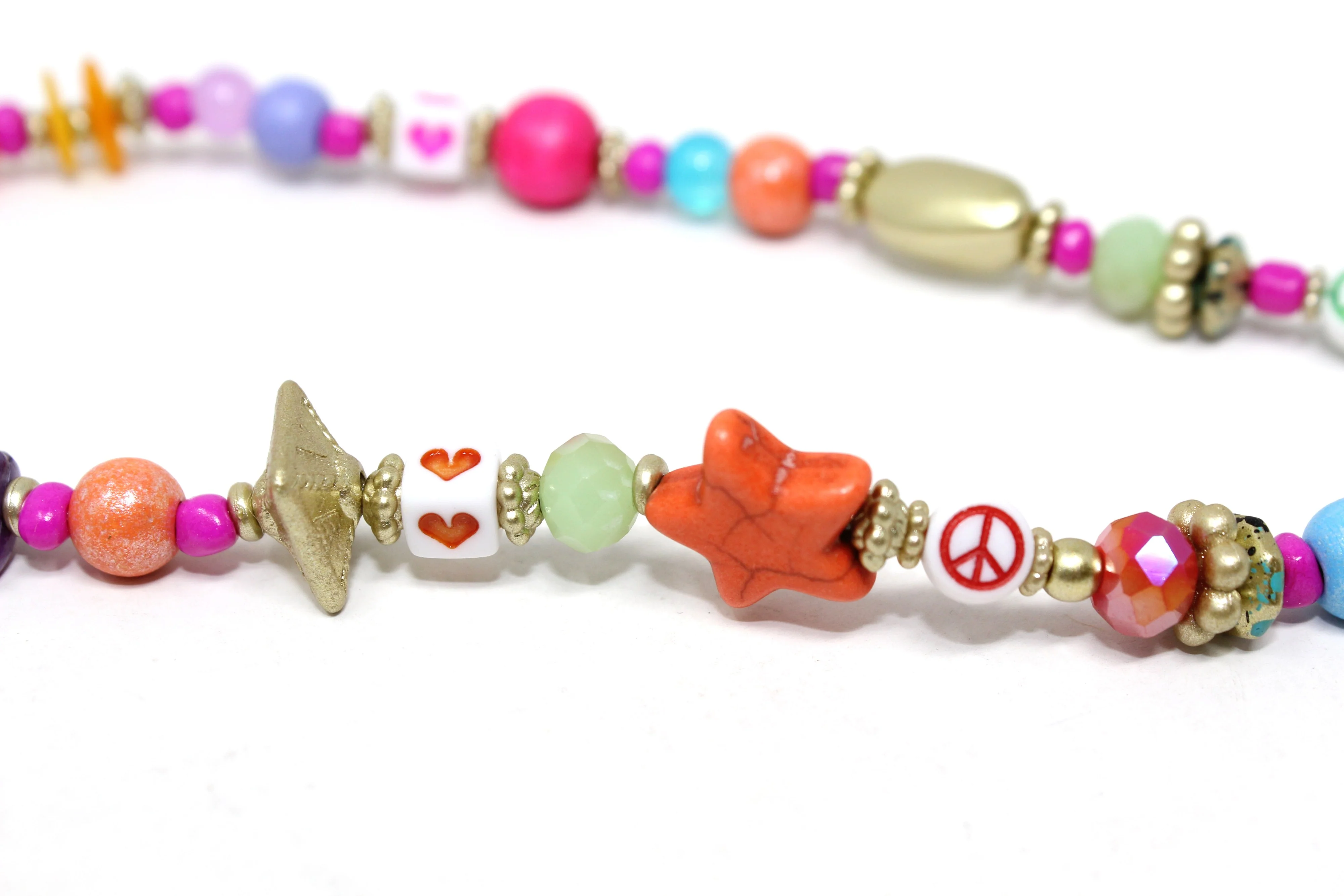 Multicoloured bead phone charm - Image 33