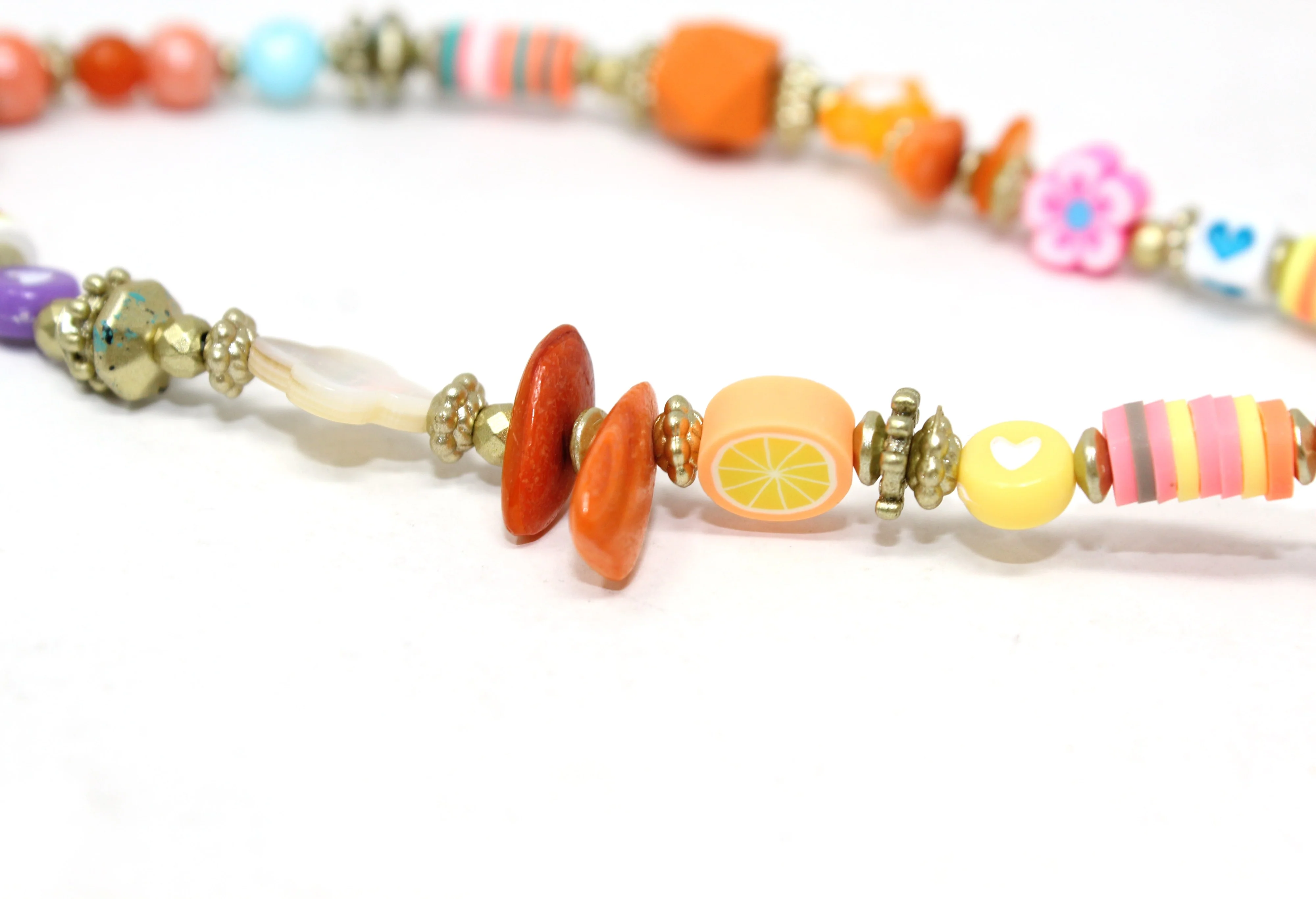 Multicoloured bead phone charm - Image 8