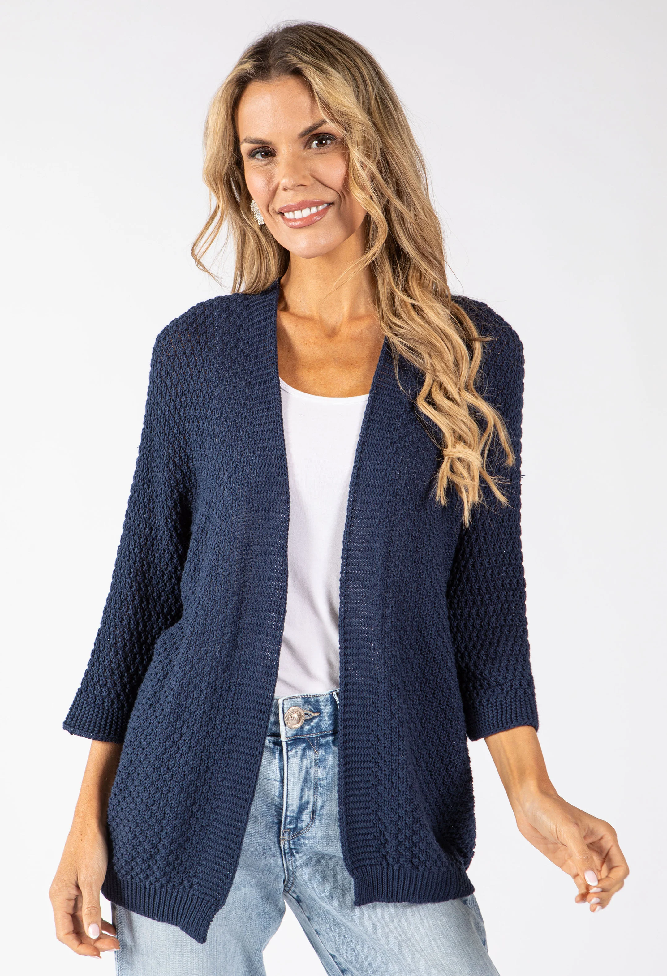 Open Front Knit Cardigan - Image 9