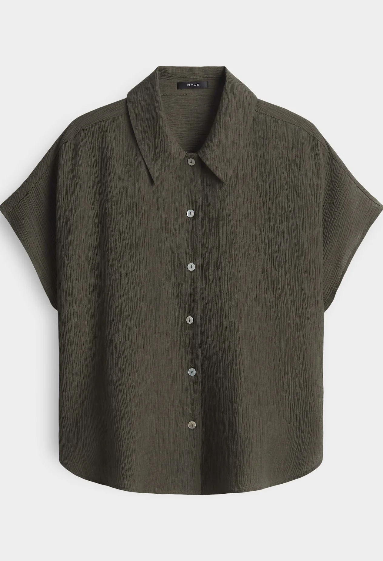 Fasinga Loose shirt blouse with crinkle structure - Image 5