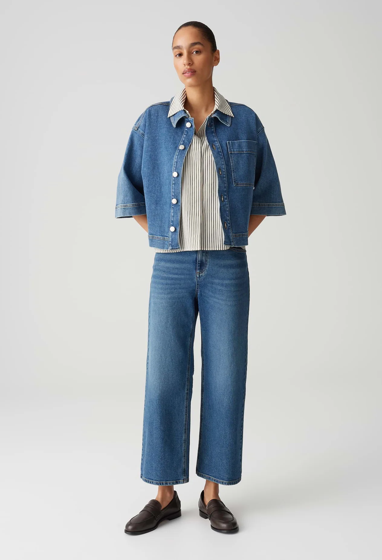 Lanah Cropped Wide Leg Jeans - Image 2