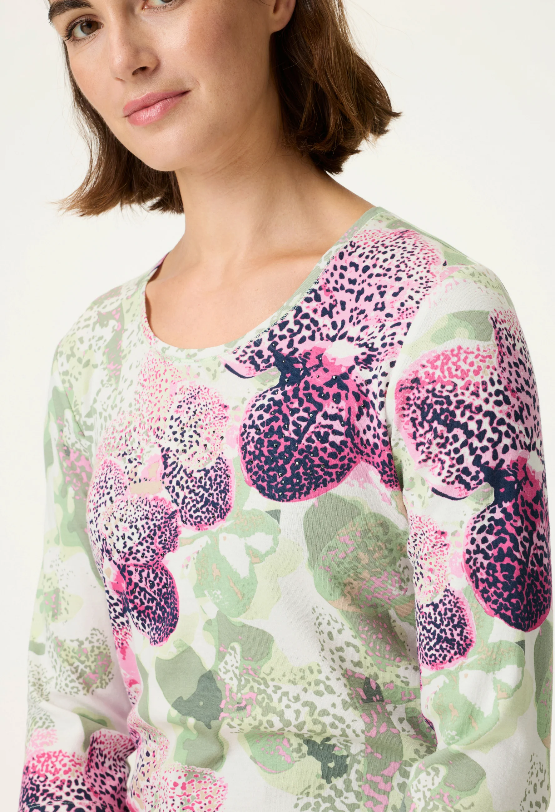 Orchid Print Top - Image 2