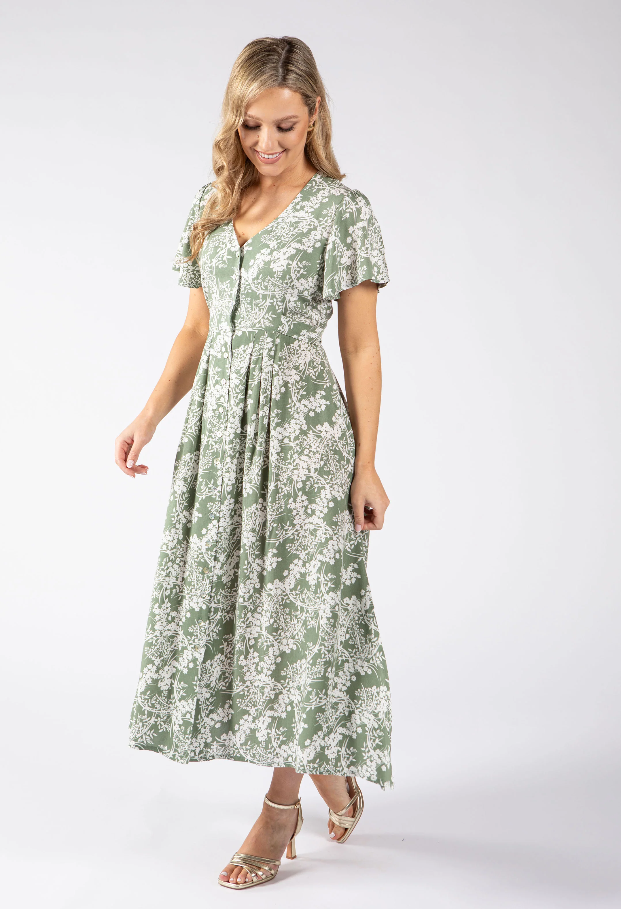 Oyo Floral Midi Dress - Image 10