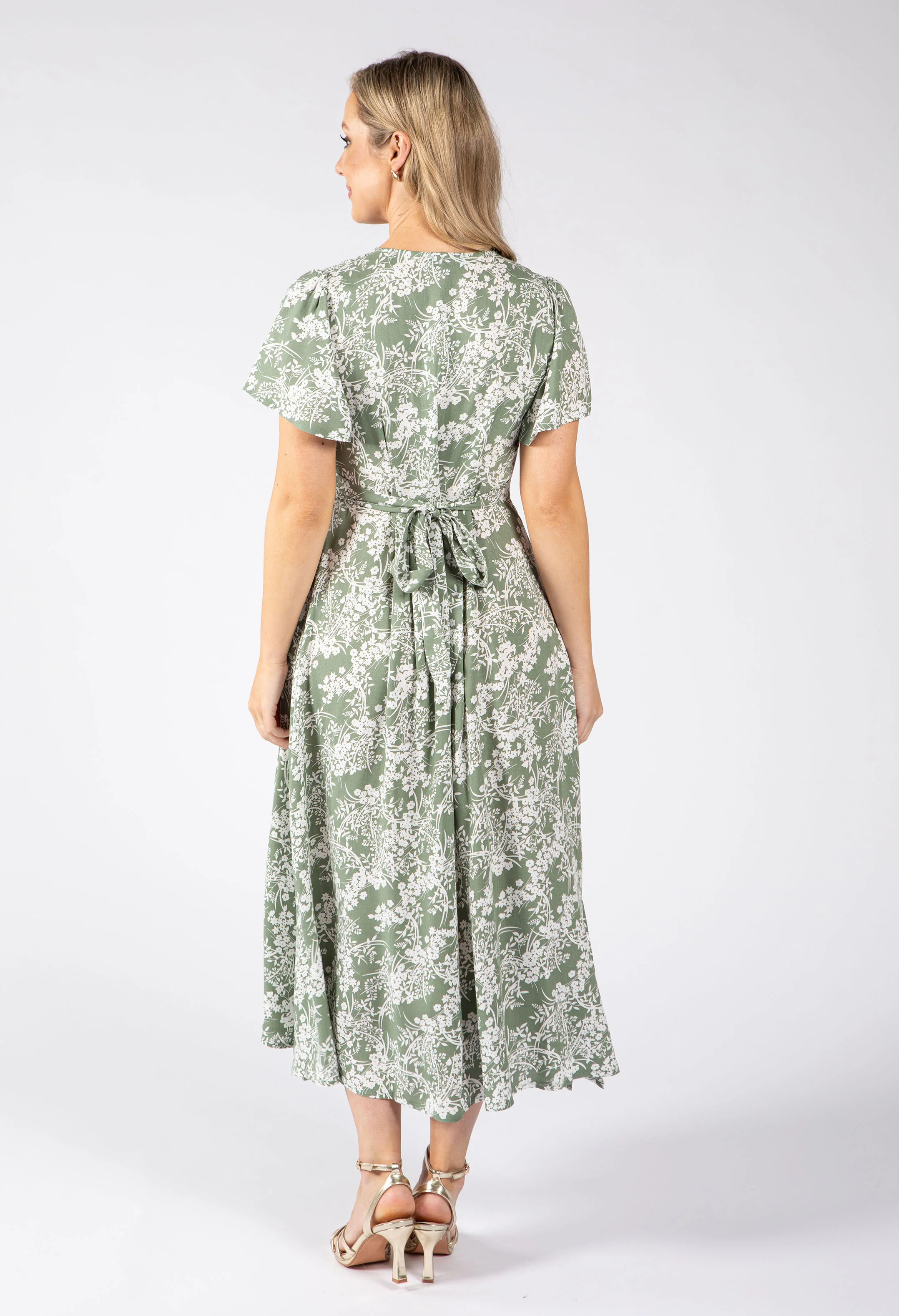 Oyo Floral Midi Dress - Image 11