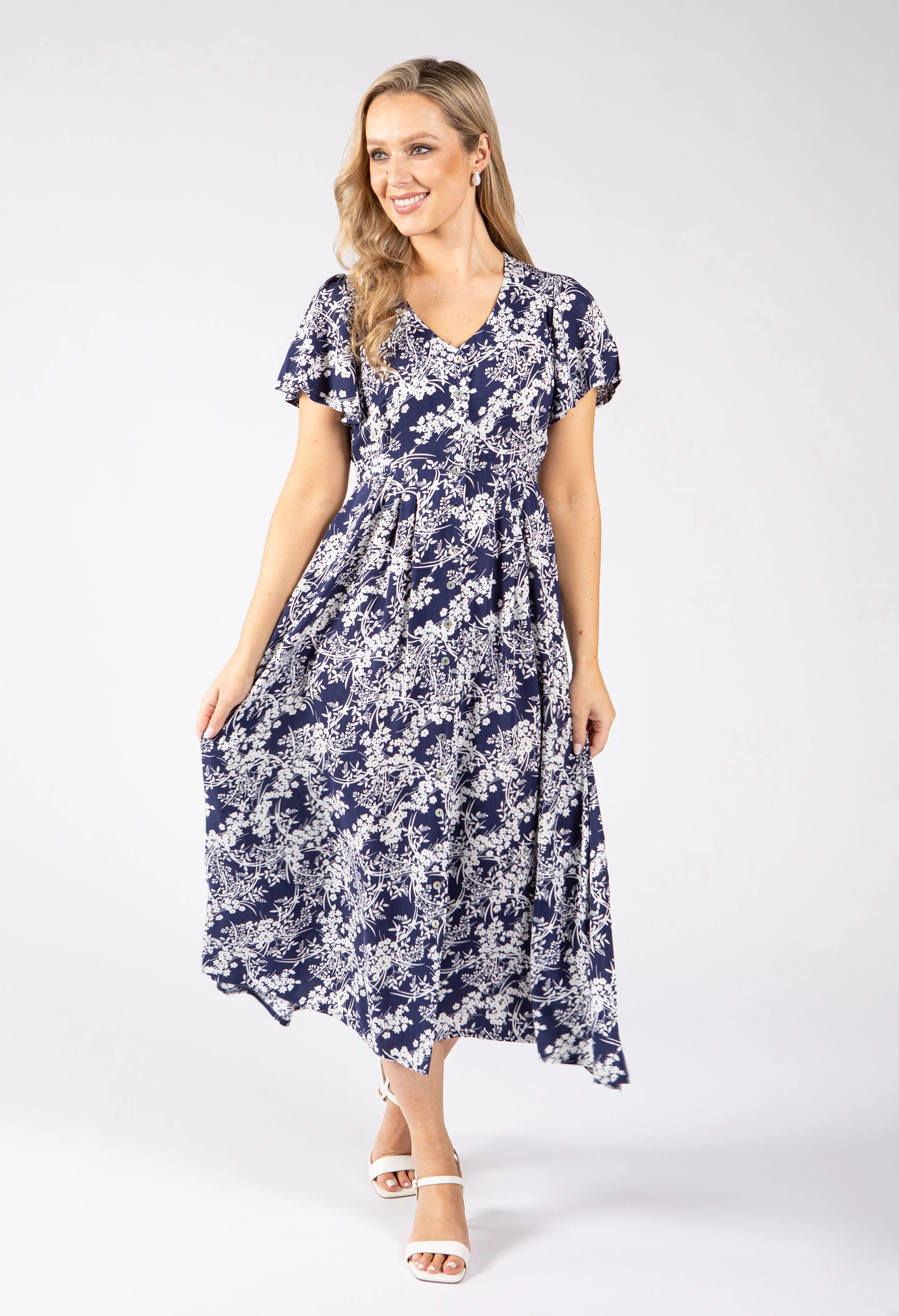 Oyo Floral Midi Dress - Image 2