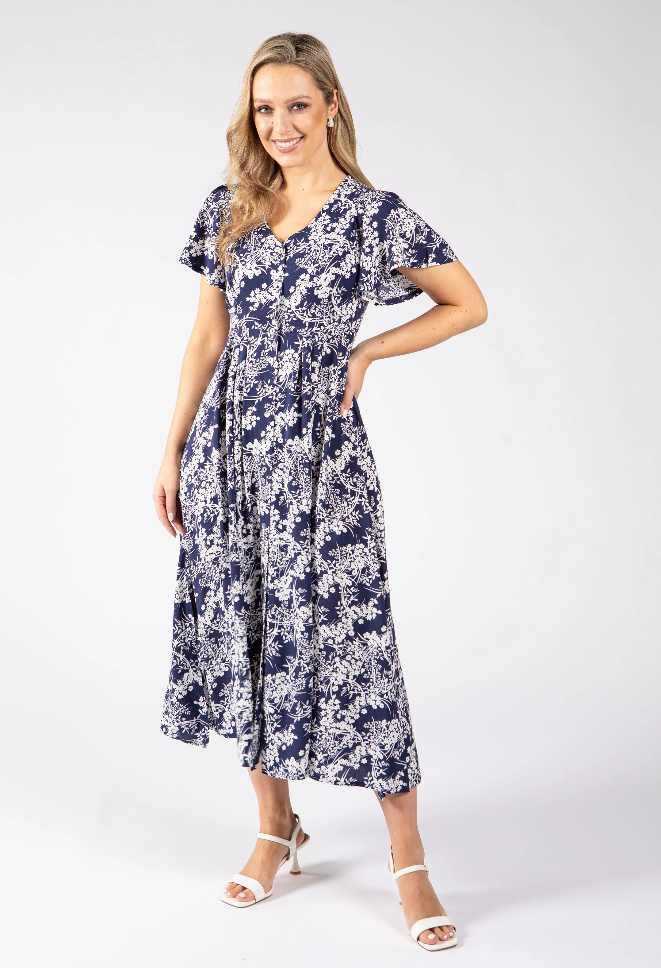 Oyo Floral Midi Dress - Image 3