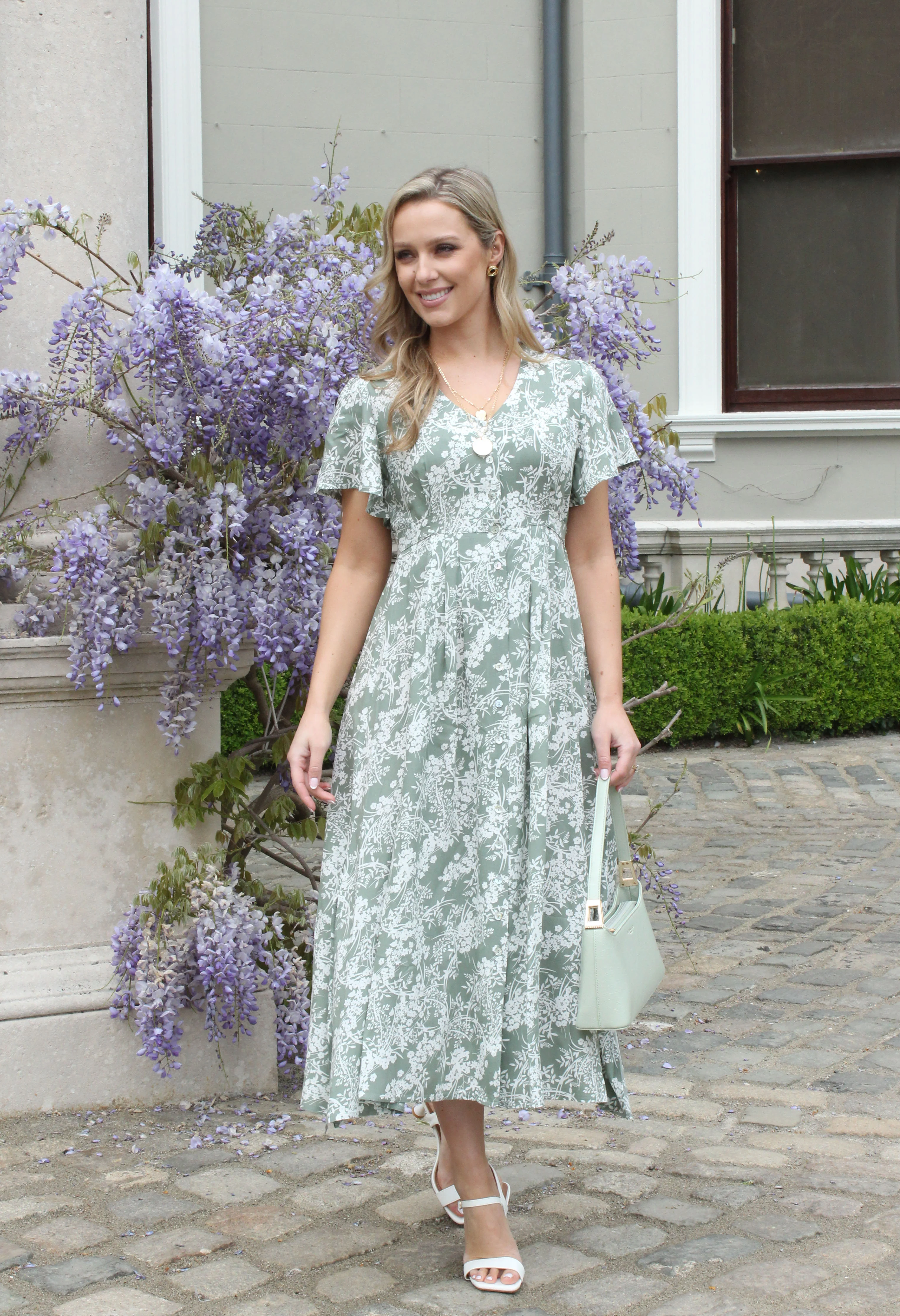Oyo Floral Midi Dress - Image 6
