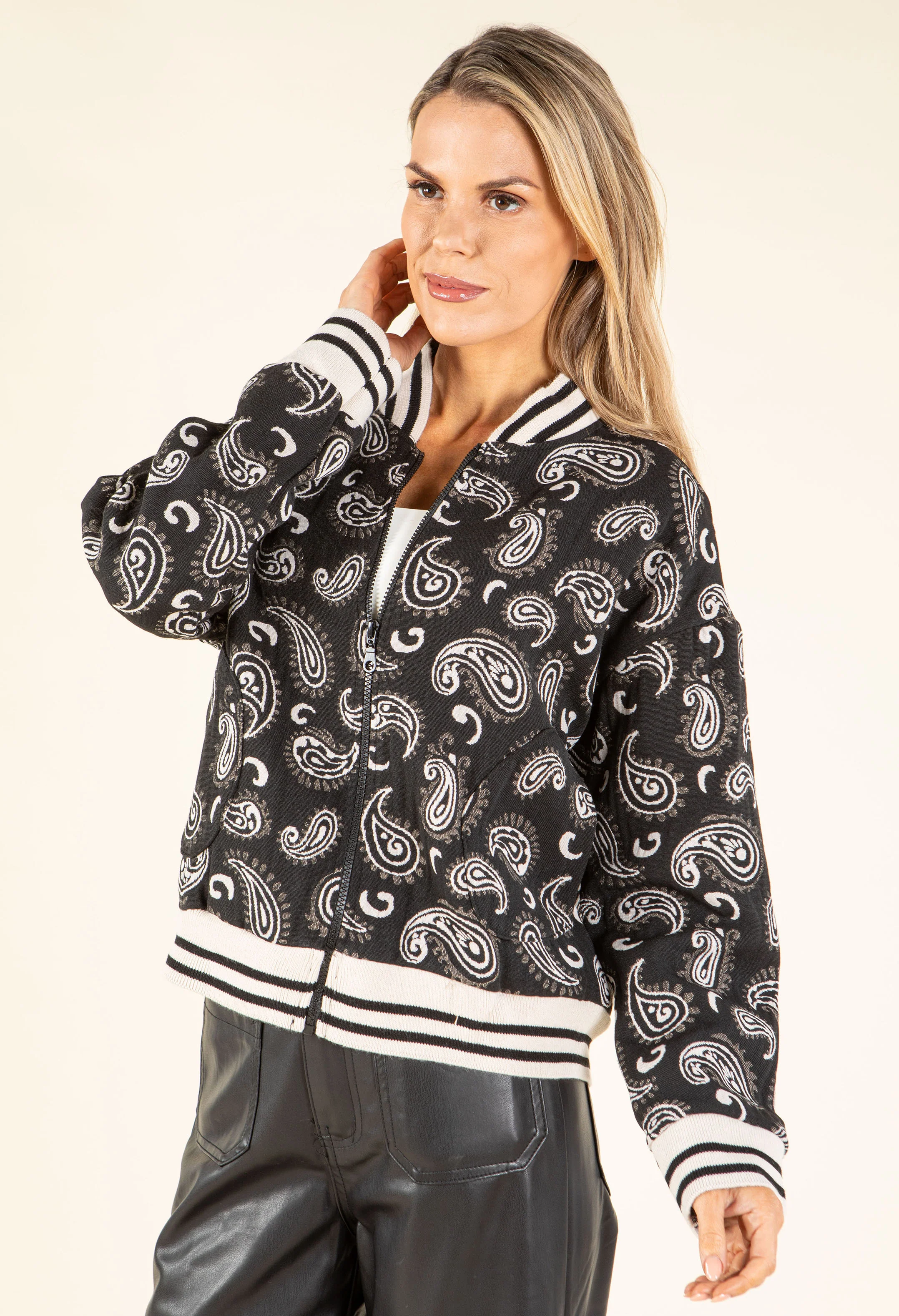 Paisley Bomber Jacket - Image 4
