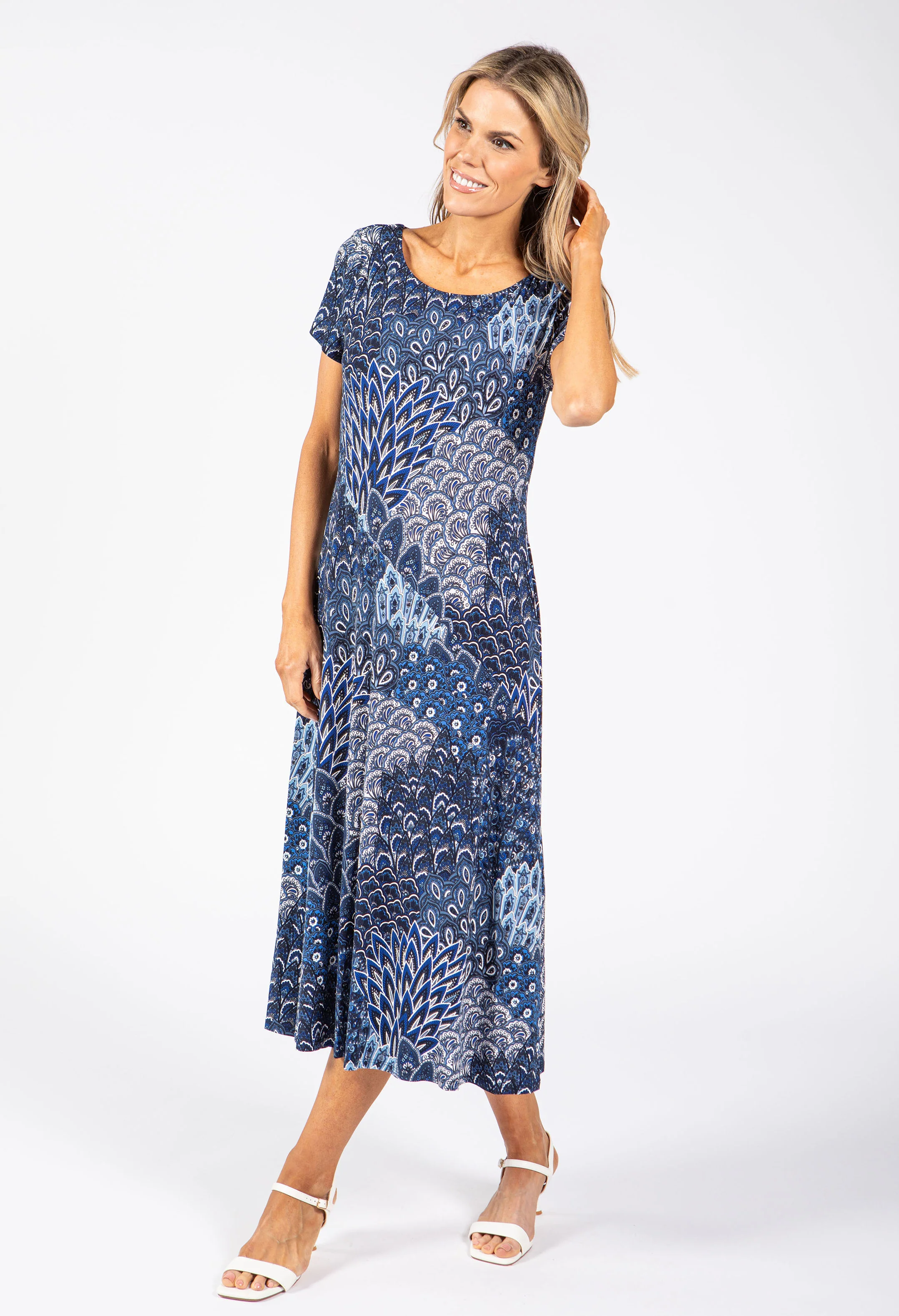 Paisley Print Midi Dress - Image 3