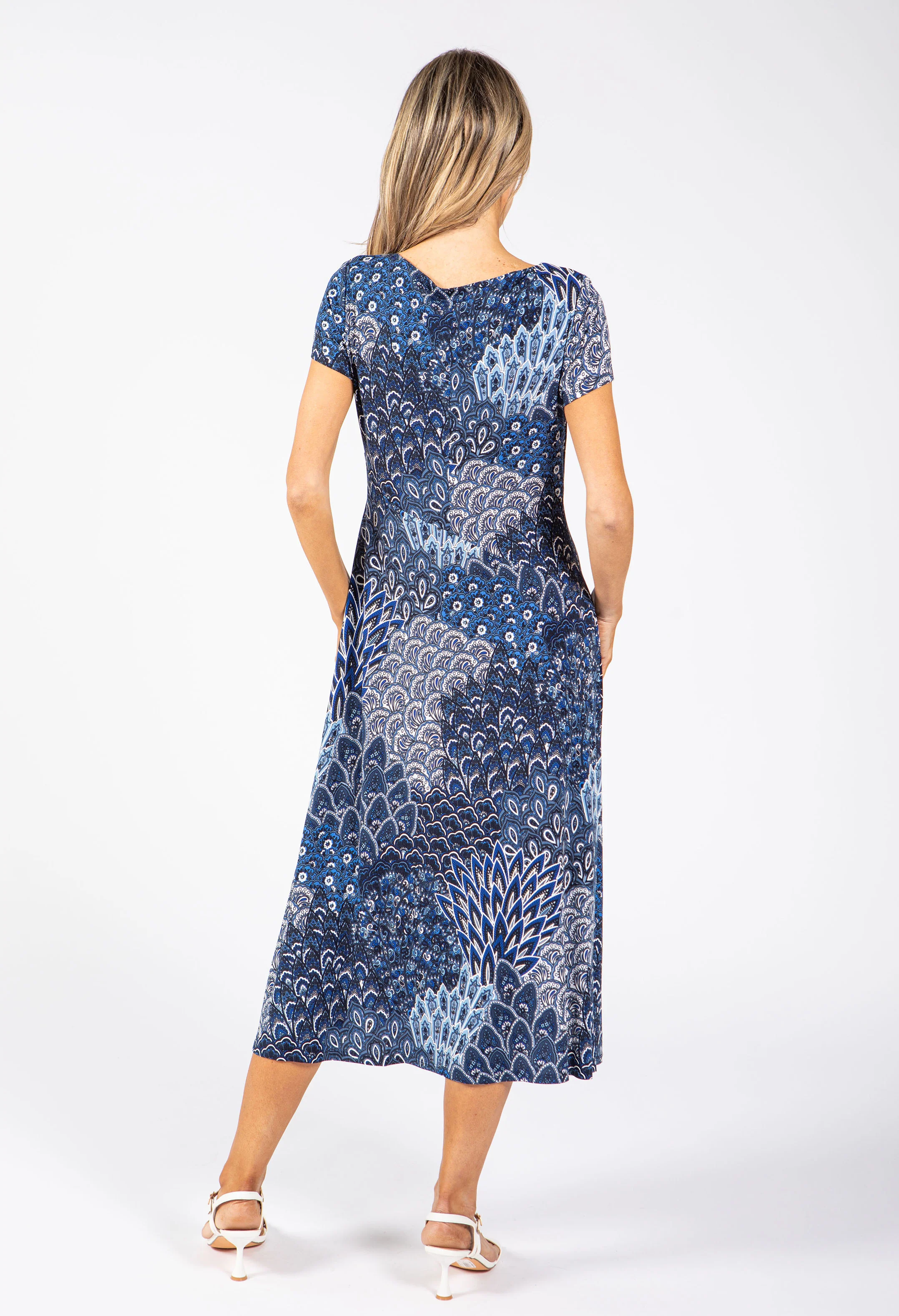 Paisley Print Midi Dress - Image 4
