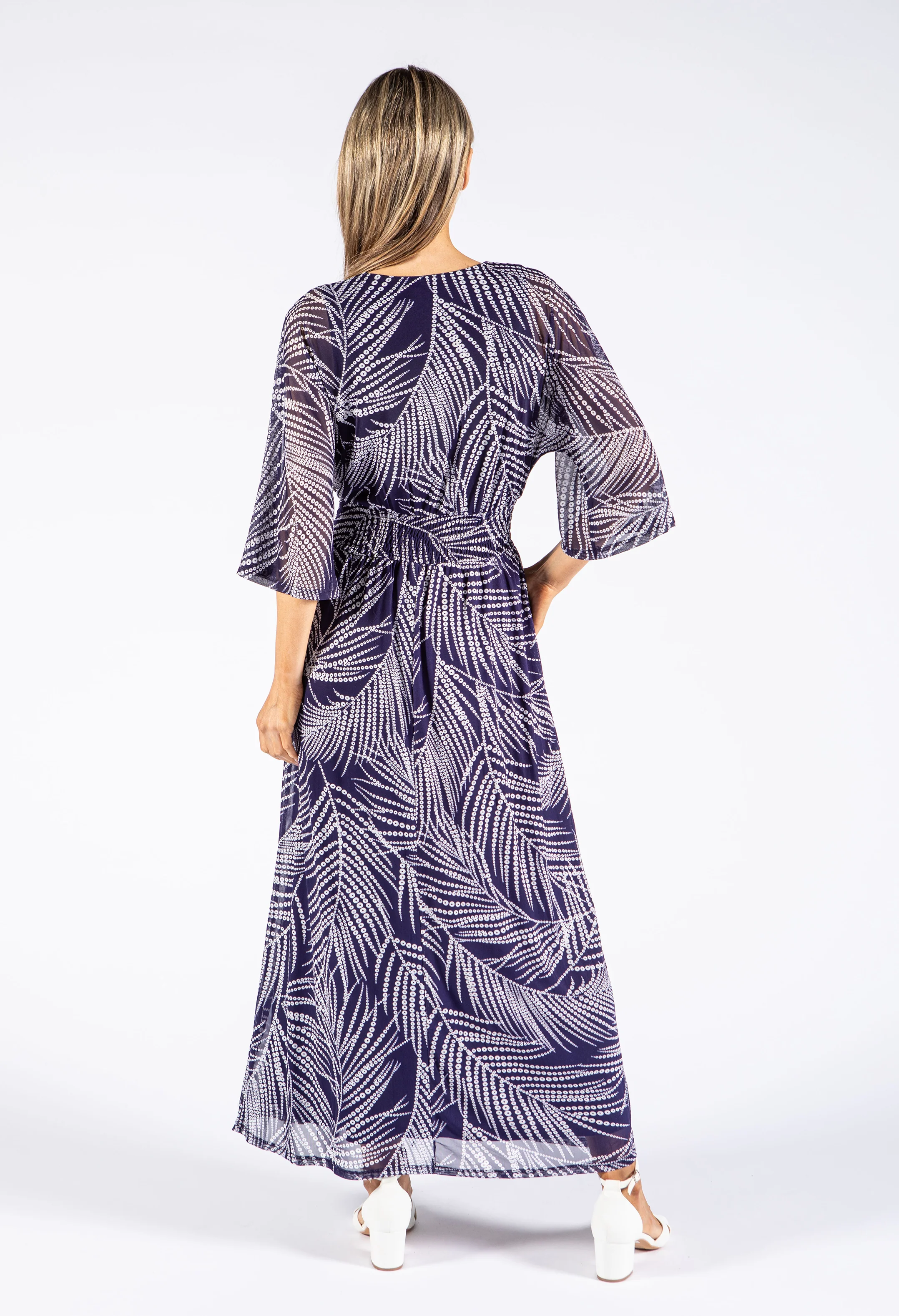 Palm Print Maxi Dress - Image 4