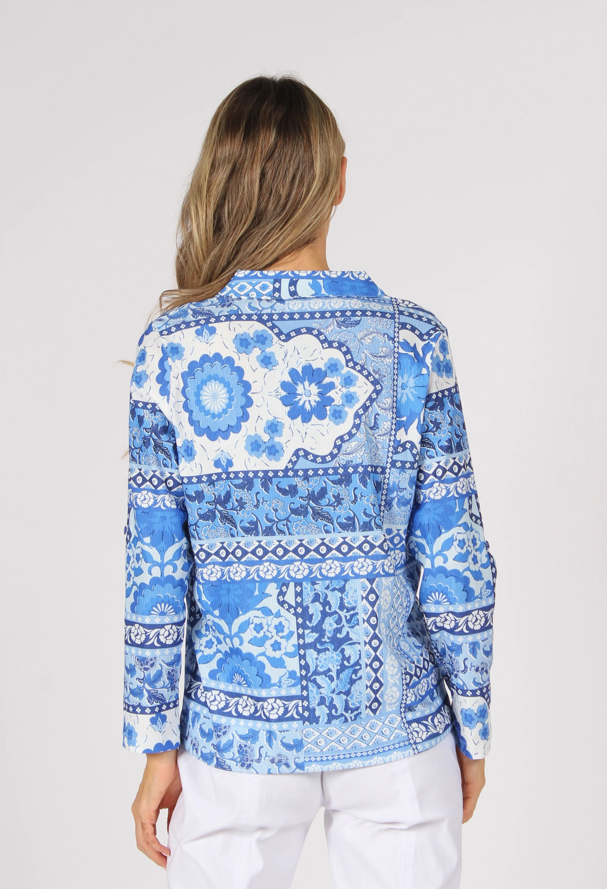 Patchwork Buttoned Up Top - Image 4