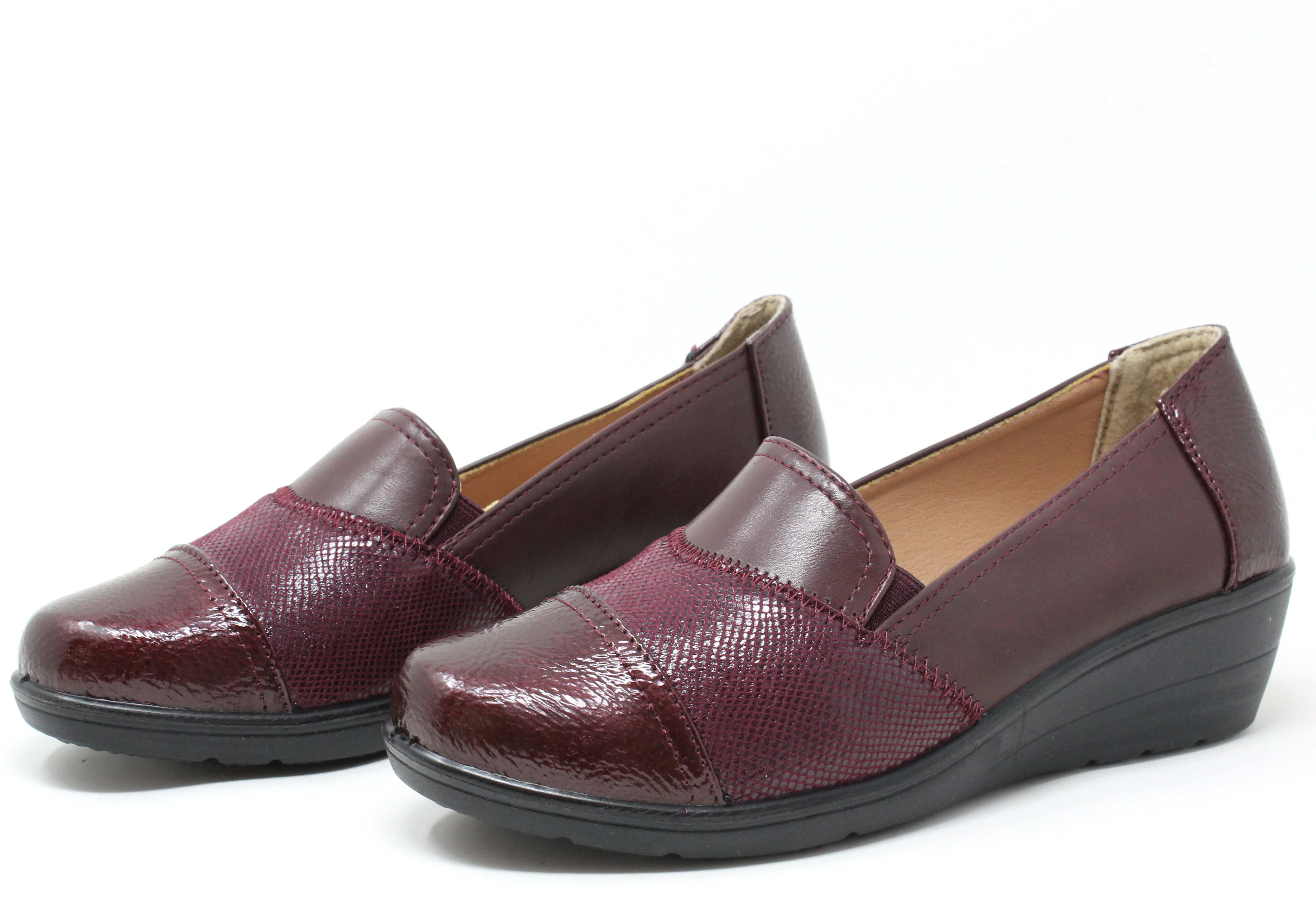 Patchwork Design Wedge Loafer - Image 7