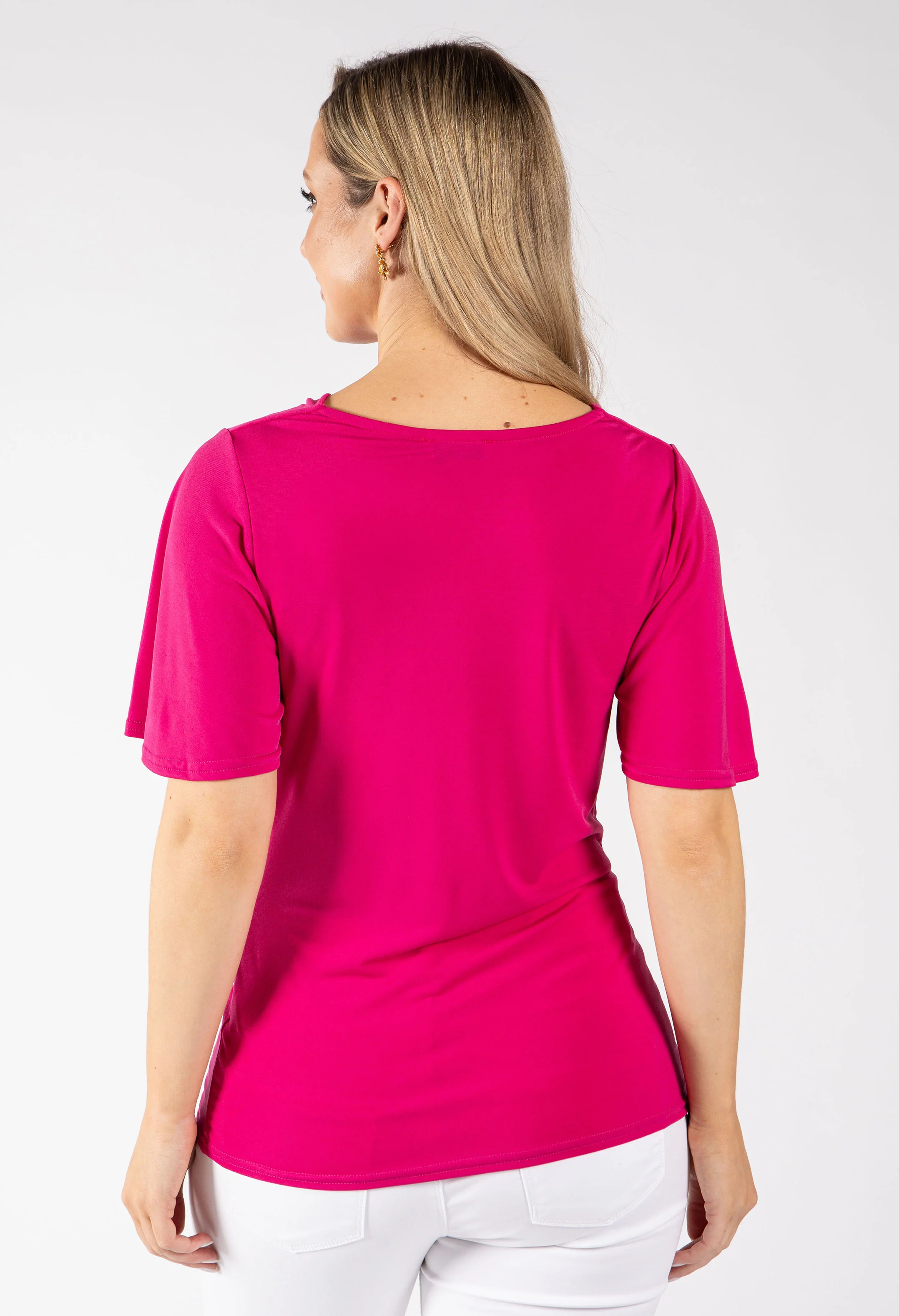 Peach Cowl Neck Top - Image 18
