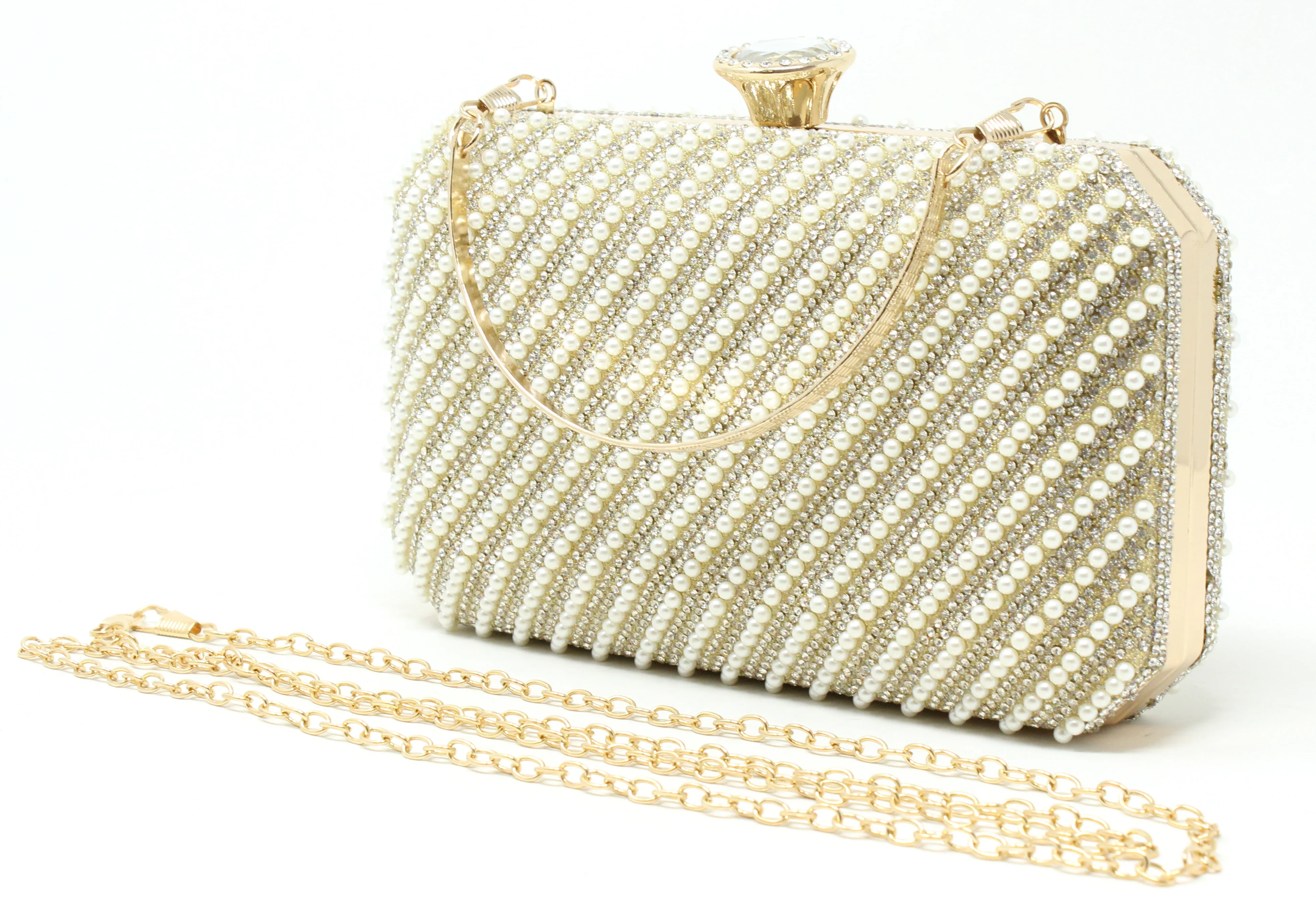 Pearl and Diamond Clutch Bag - Image 4