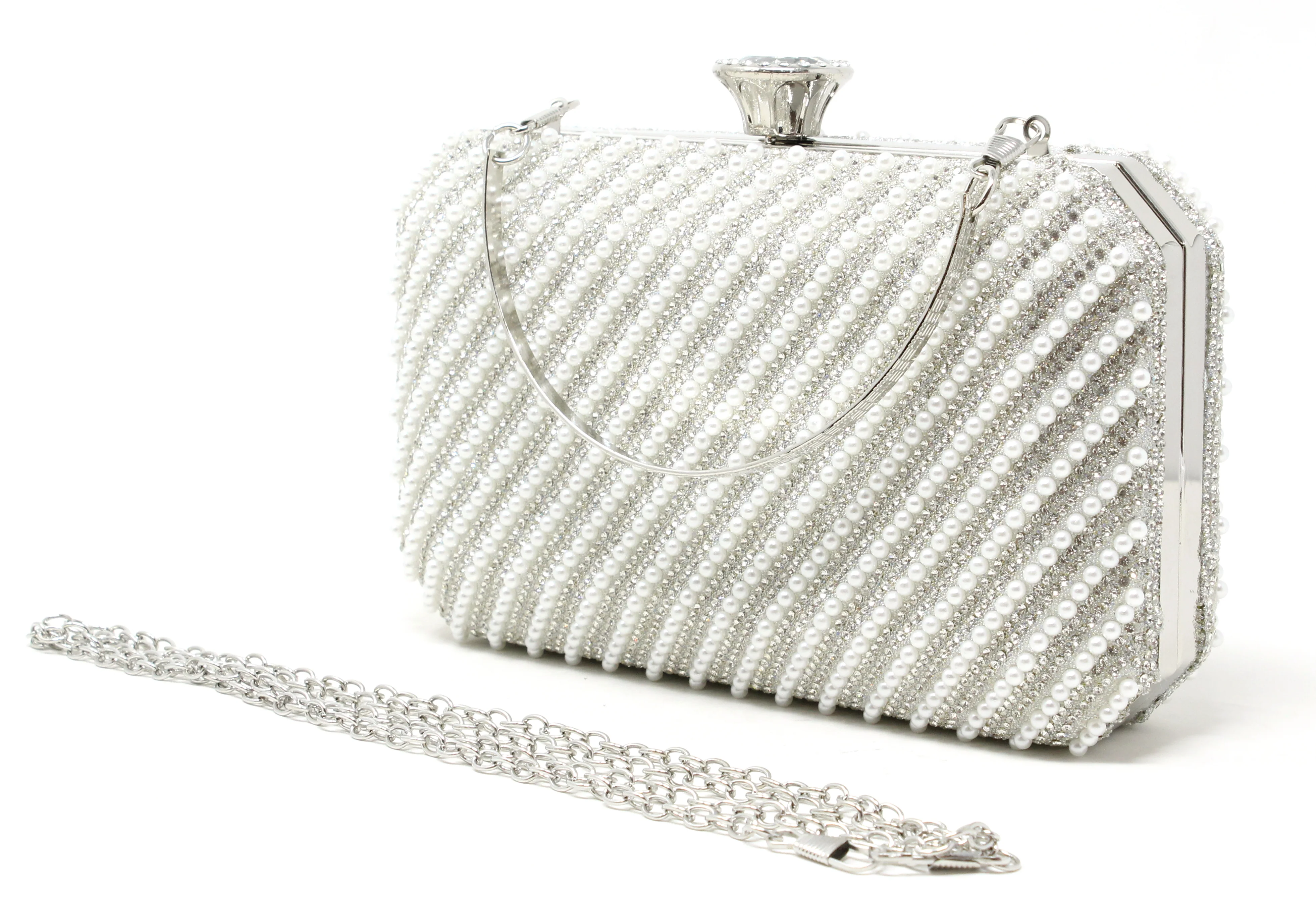Pearl and Diamond Clutch Bag - Image 9